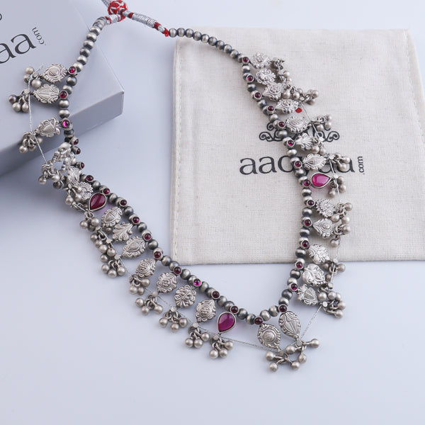 Oxidised Silver Saaj (Made to Order)