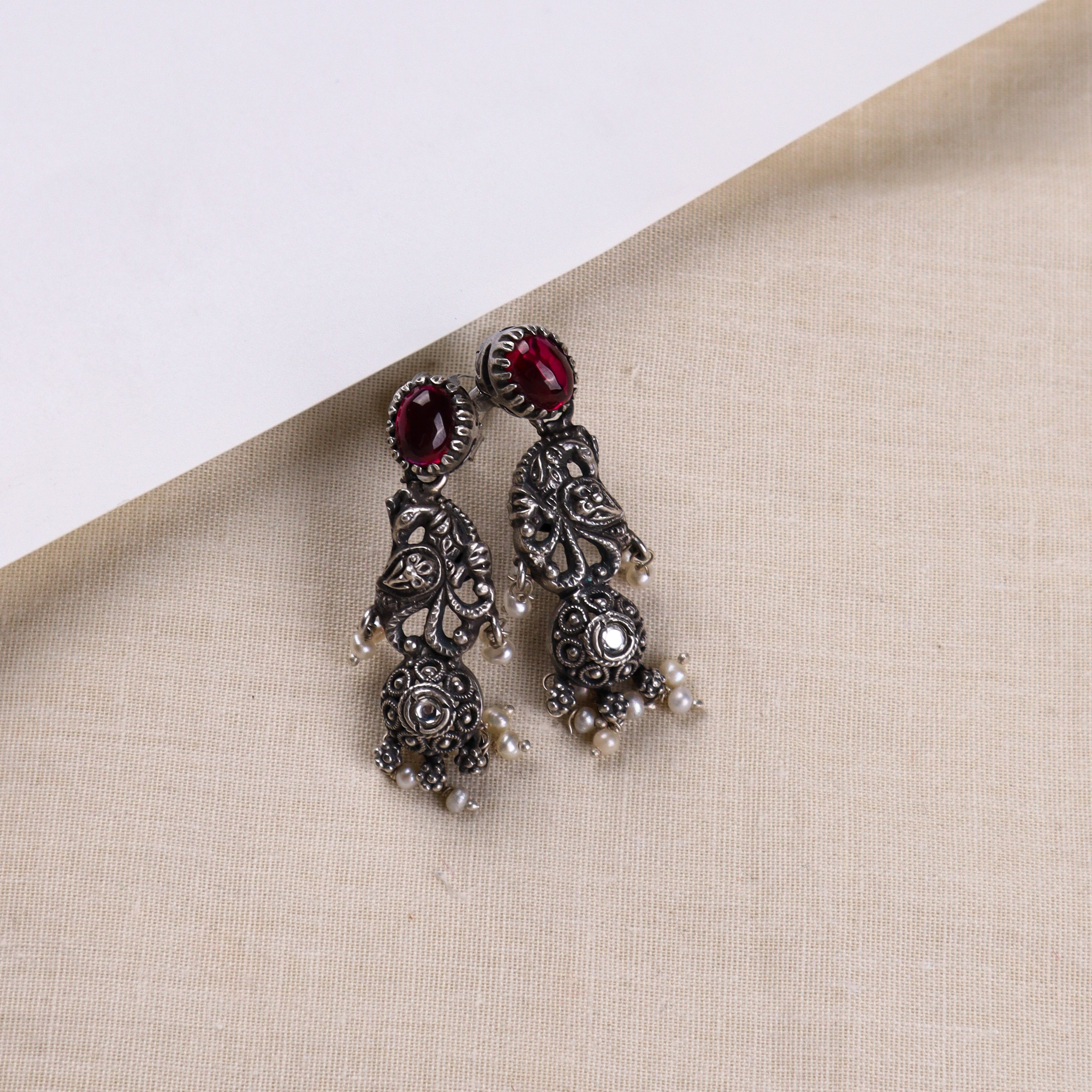 Silver Mayur Set