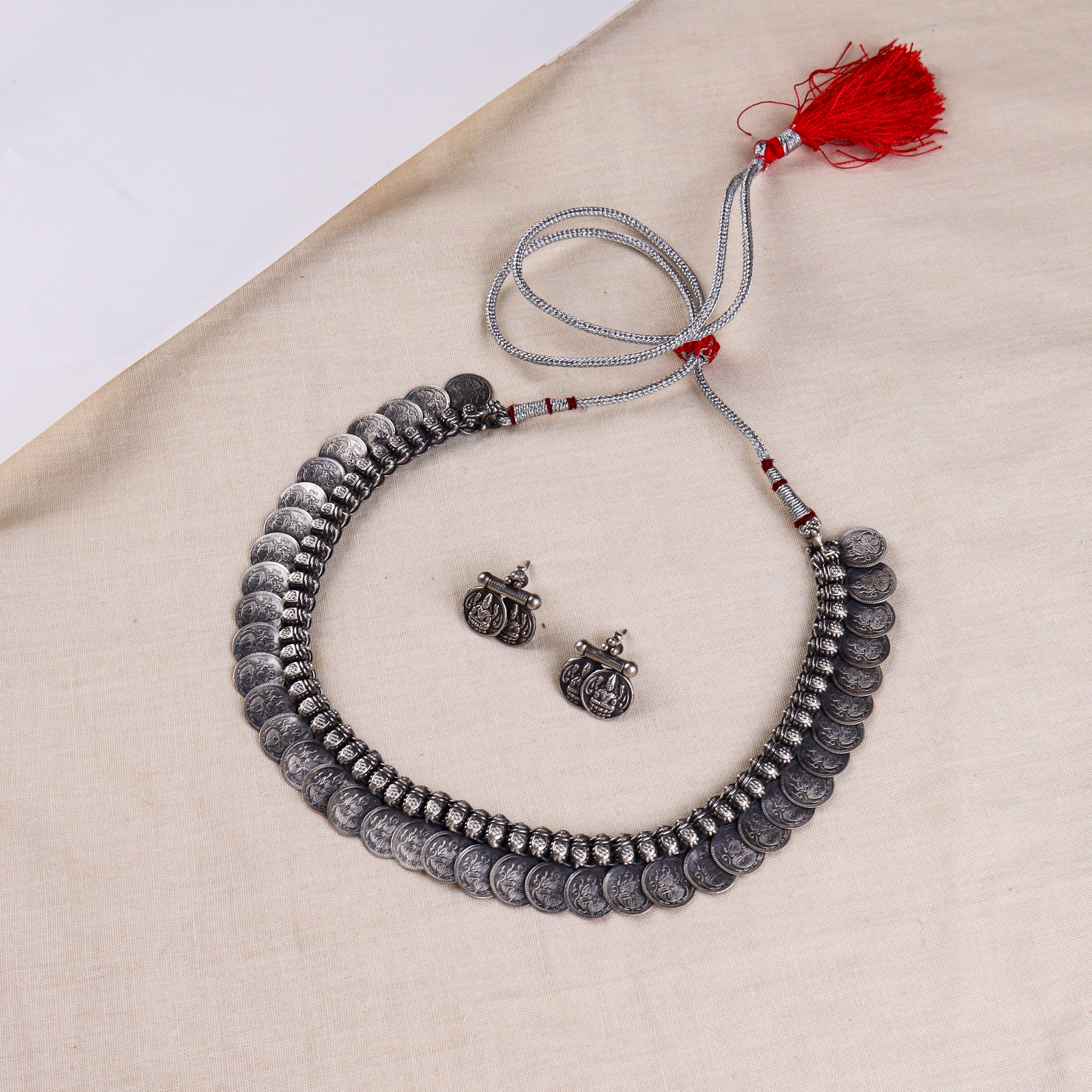Silver Laxmi Set