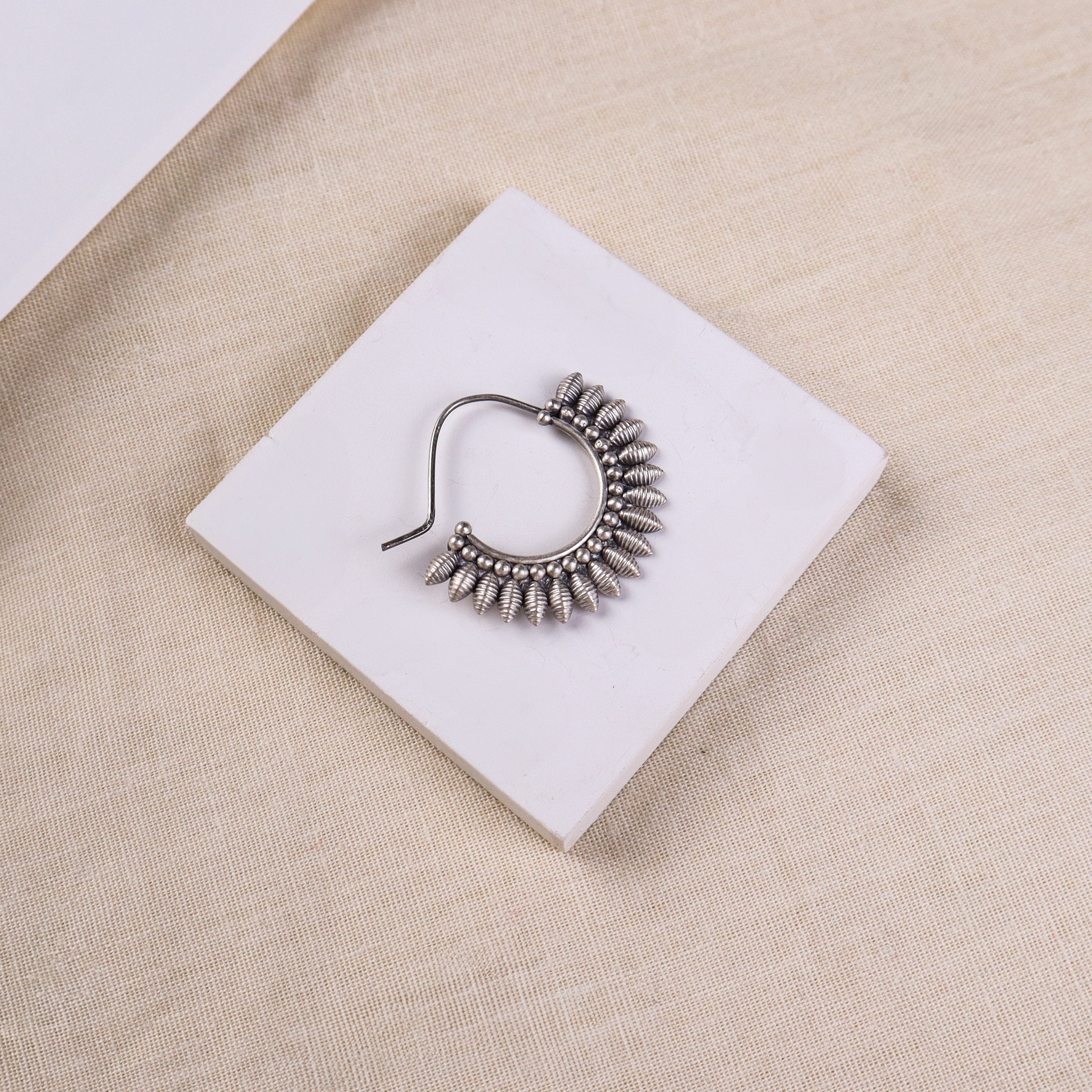 Filigree petal nath (Left, Pierced)