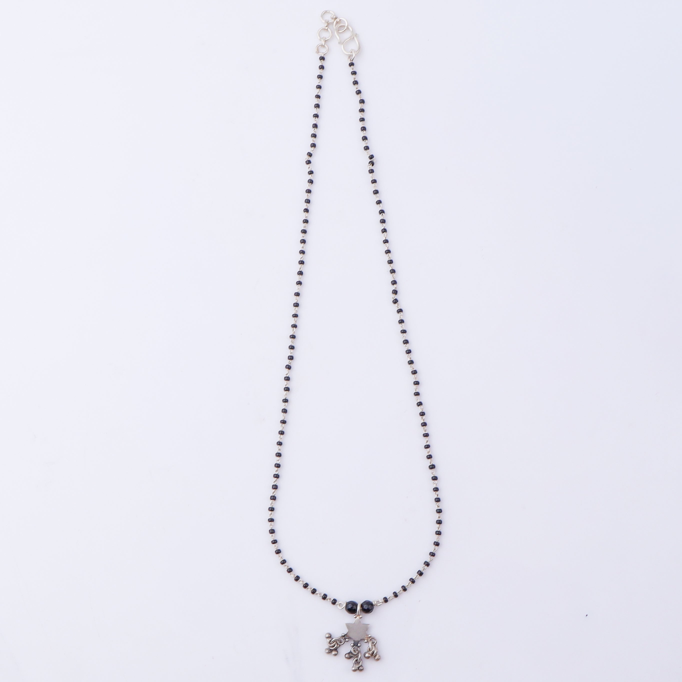 Silver Charm Mangalsutra : Star with Ghungroo