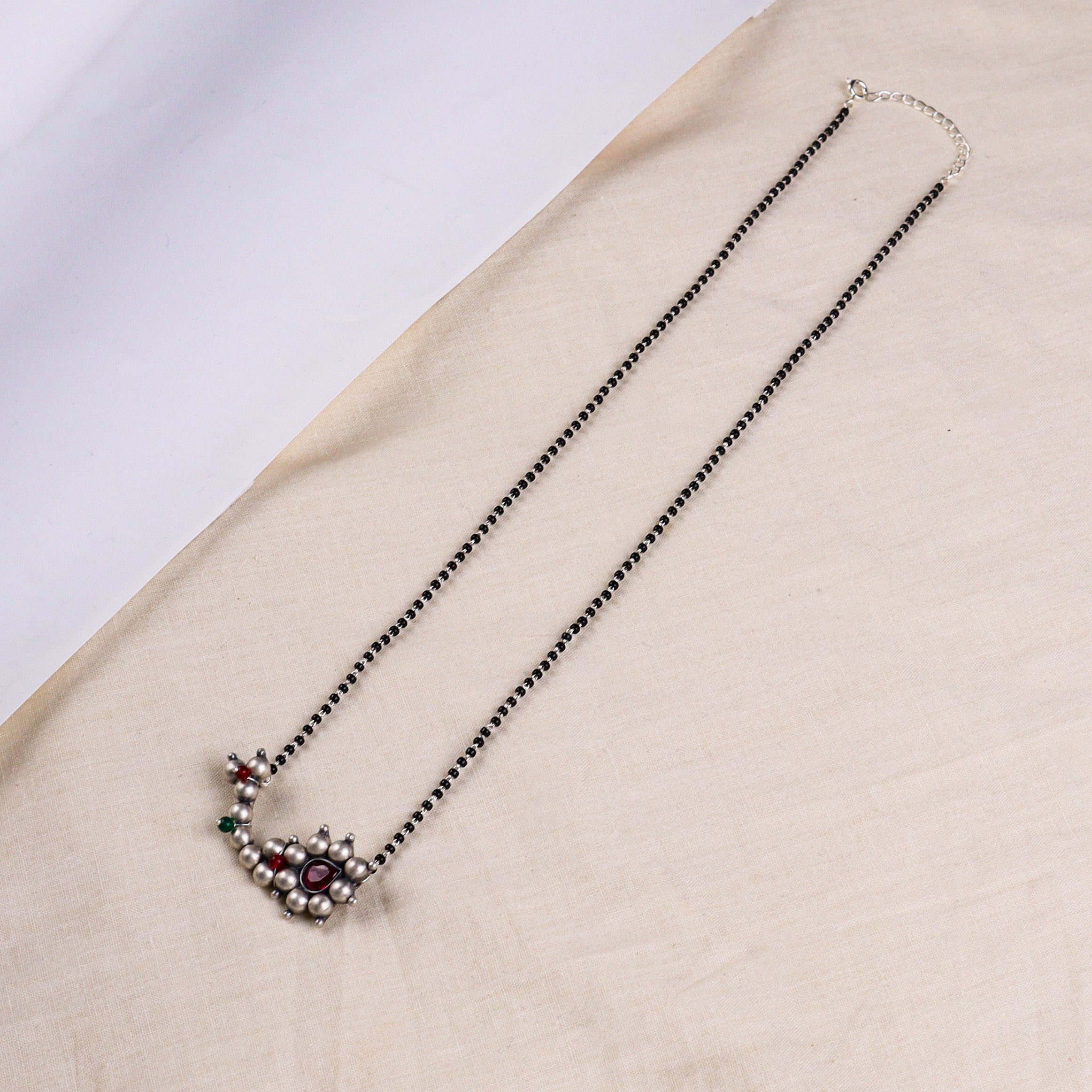 Silver Big Nath Mangalsutra