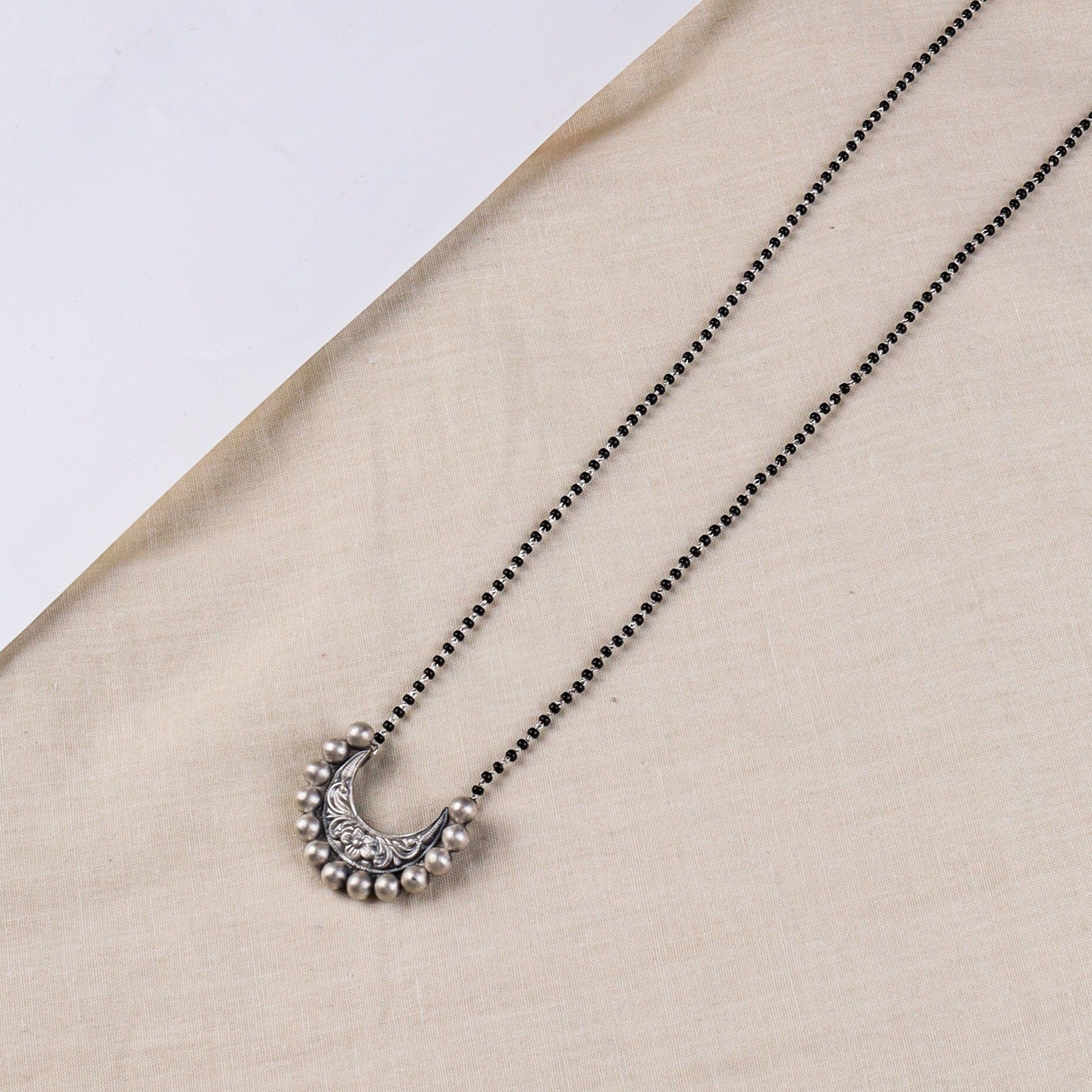 Silver Chandrakor Mangalsutra