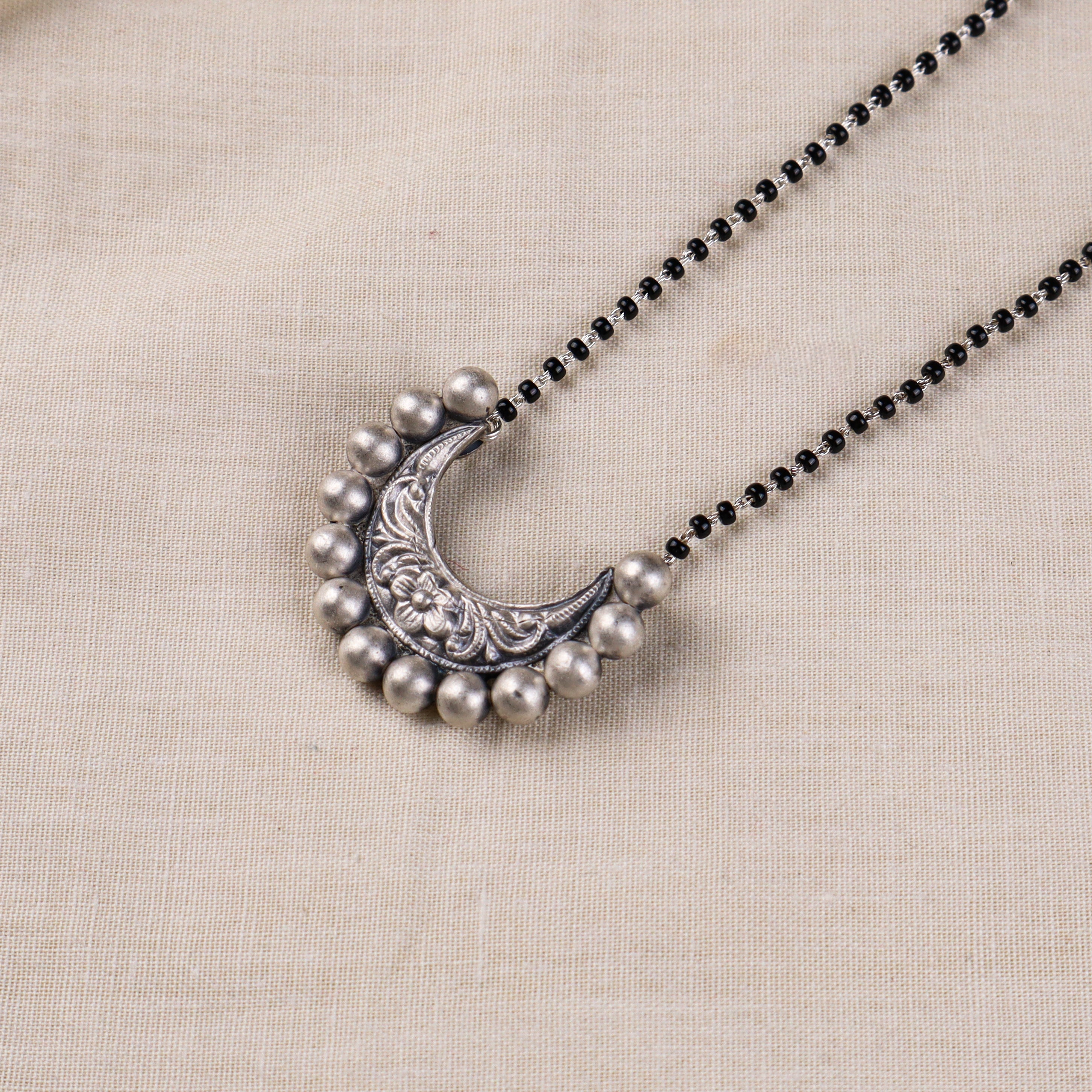 Silver Chandrakor Mangalsutra