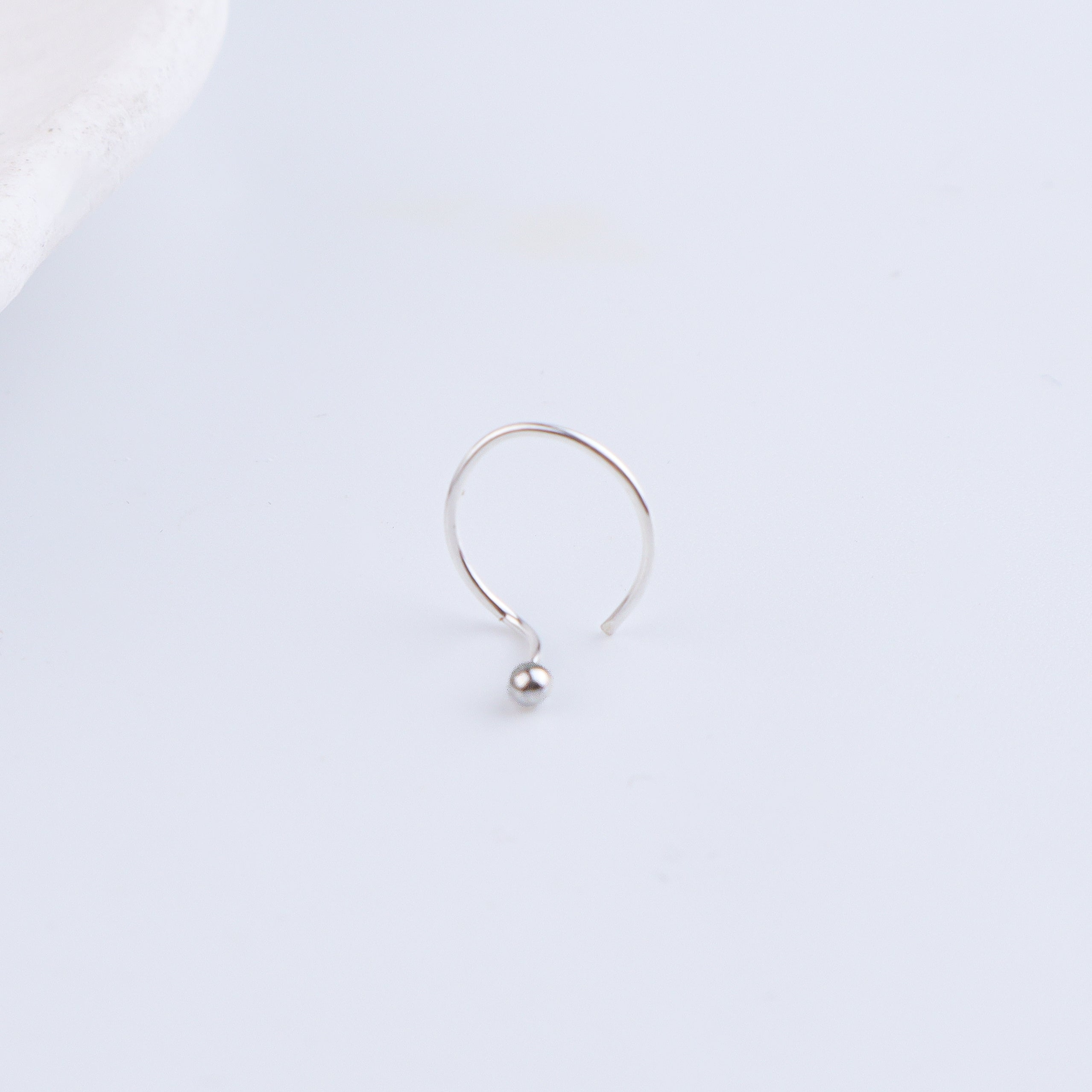 Tiny Silver Nose Pin - Small (Pierced)
