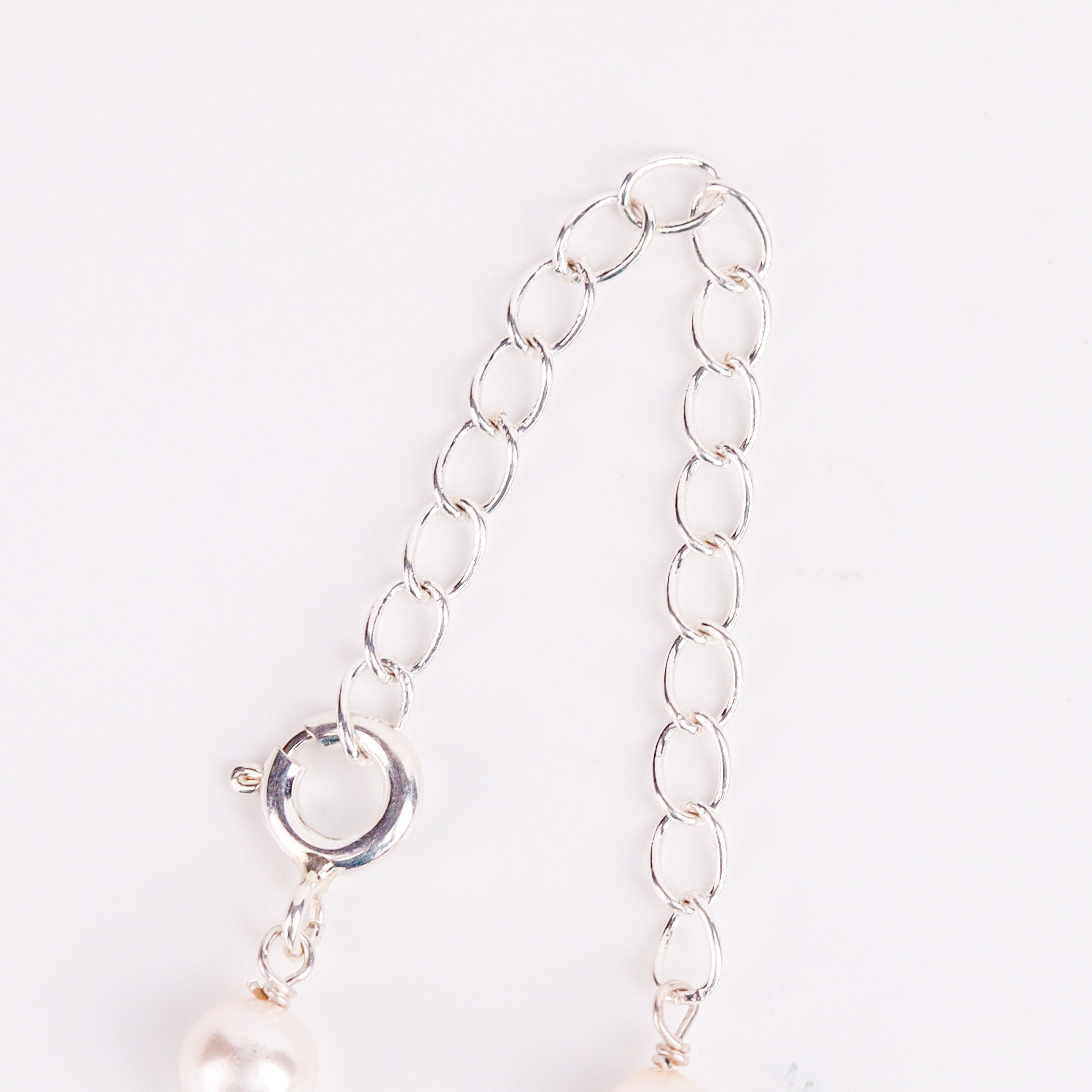 Pearl ganthan necklace with Semipricious stones