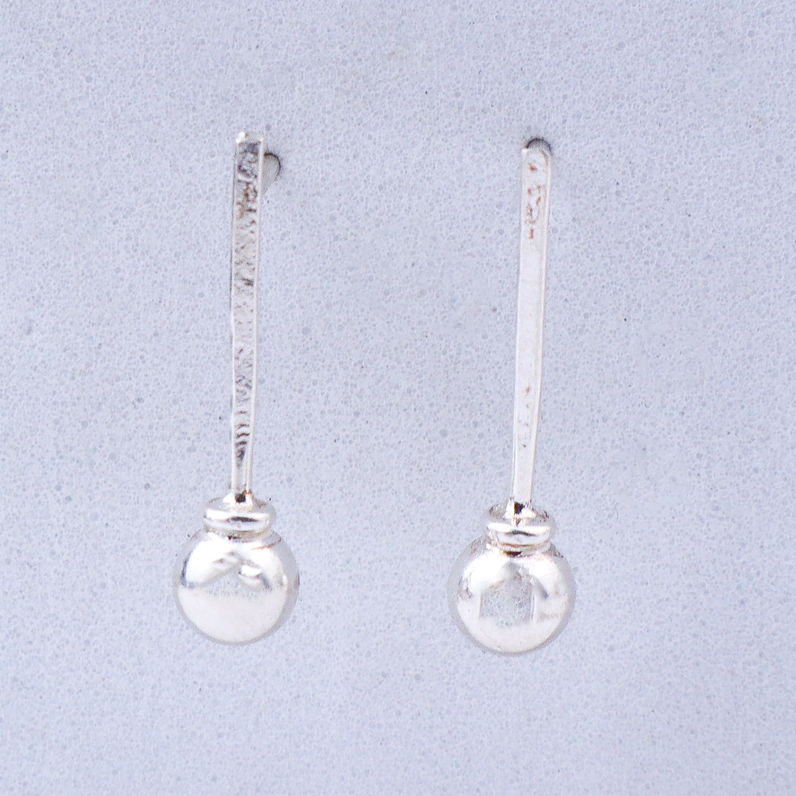 Classic Silver Bead Earrings