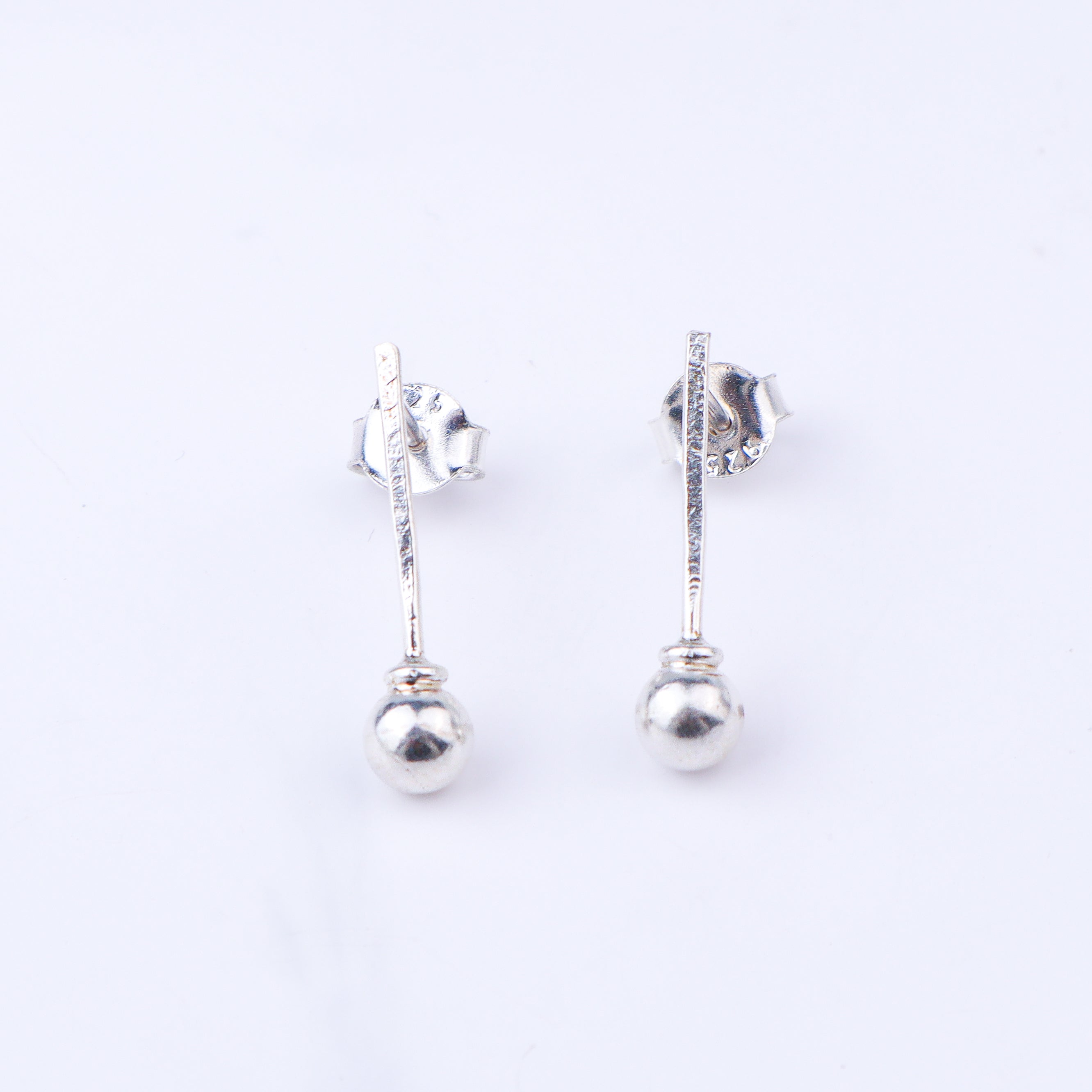Classic Silver Bead Earrings