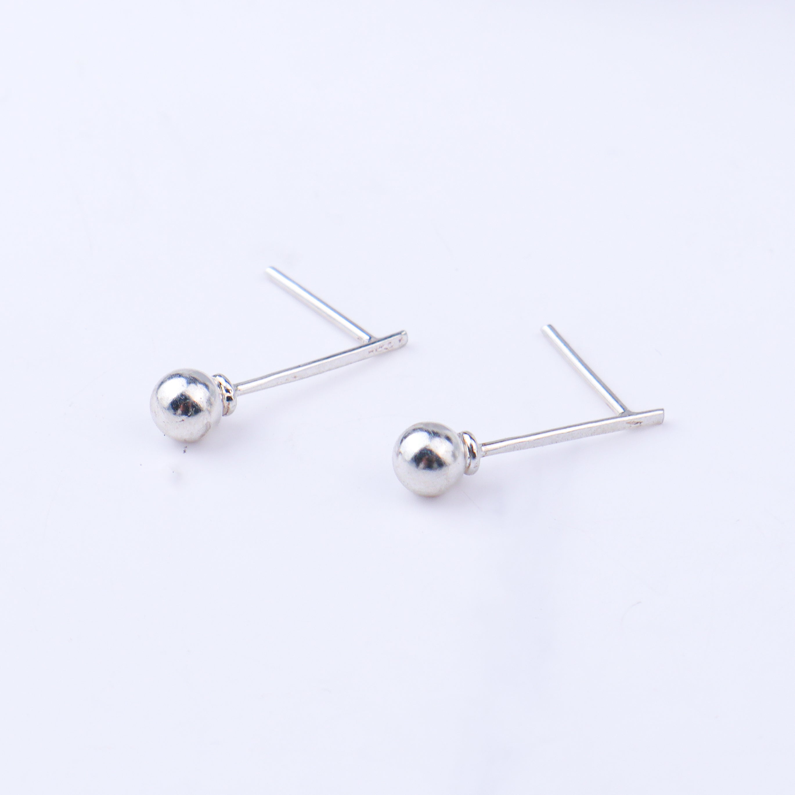 Classic Silver Bead Earrings