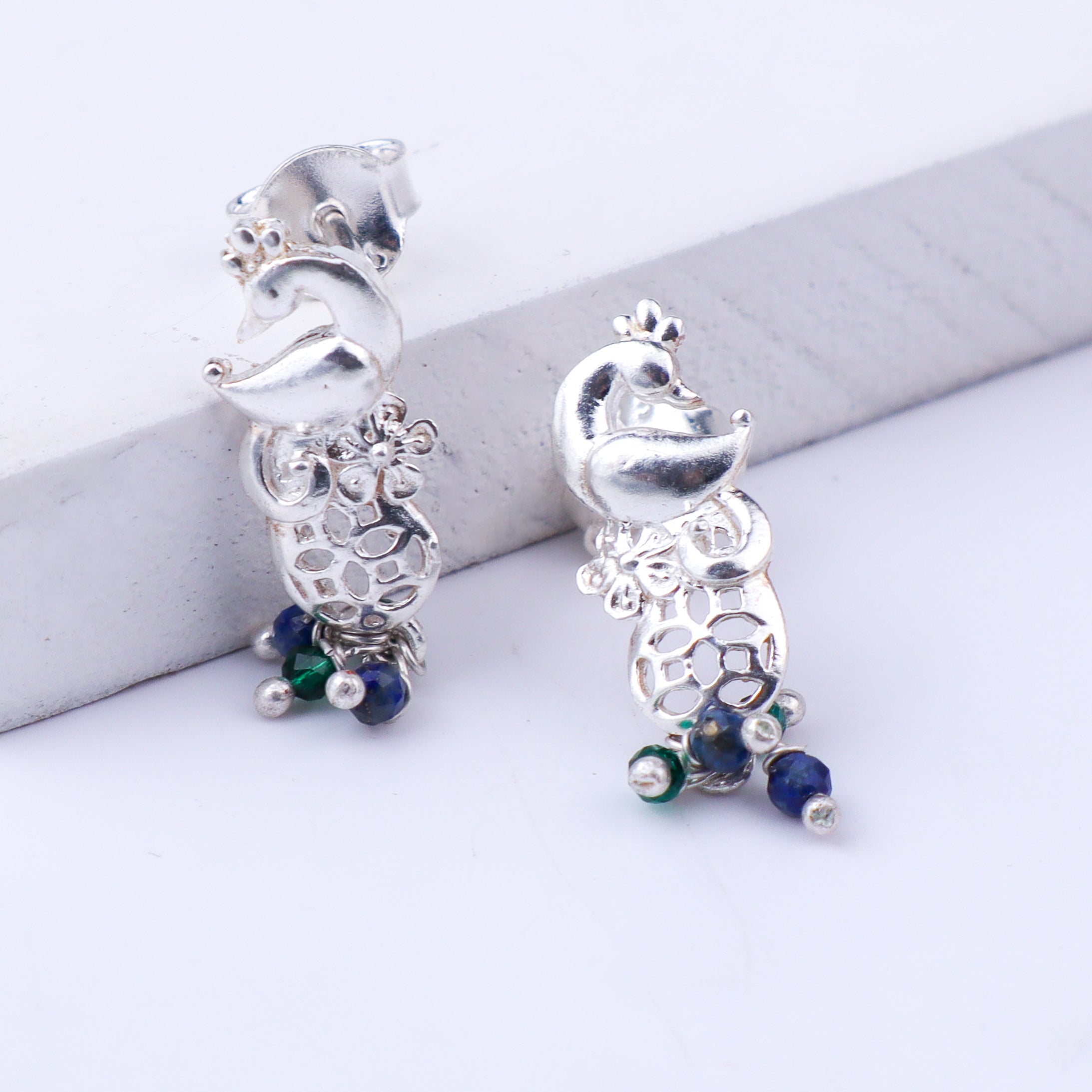 Peacock Feather Earrings