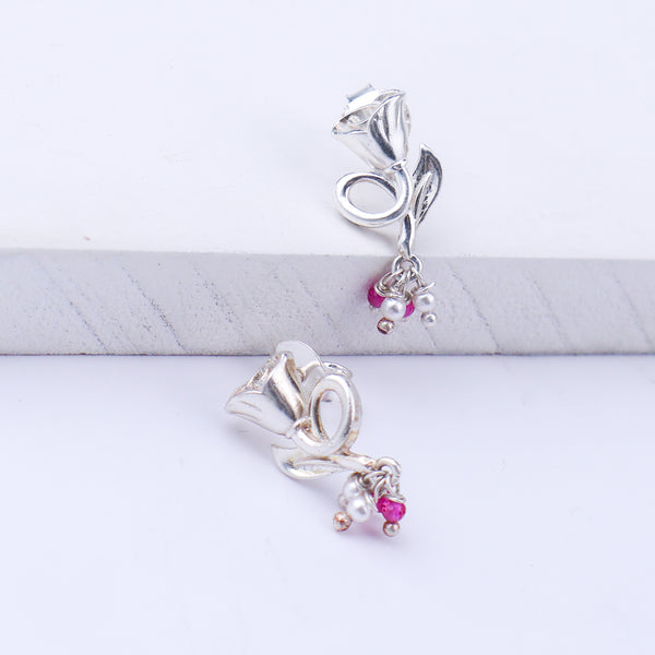 Rose Leaf Earrings