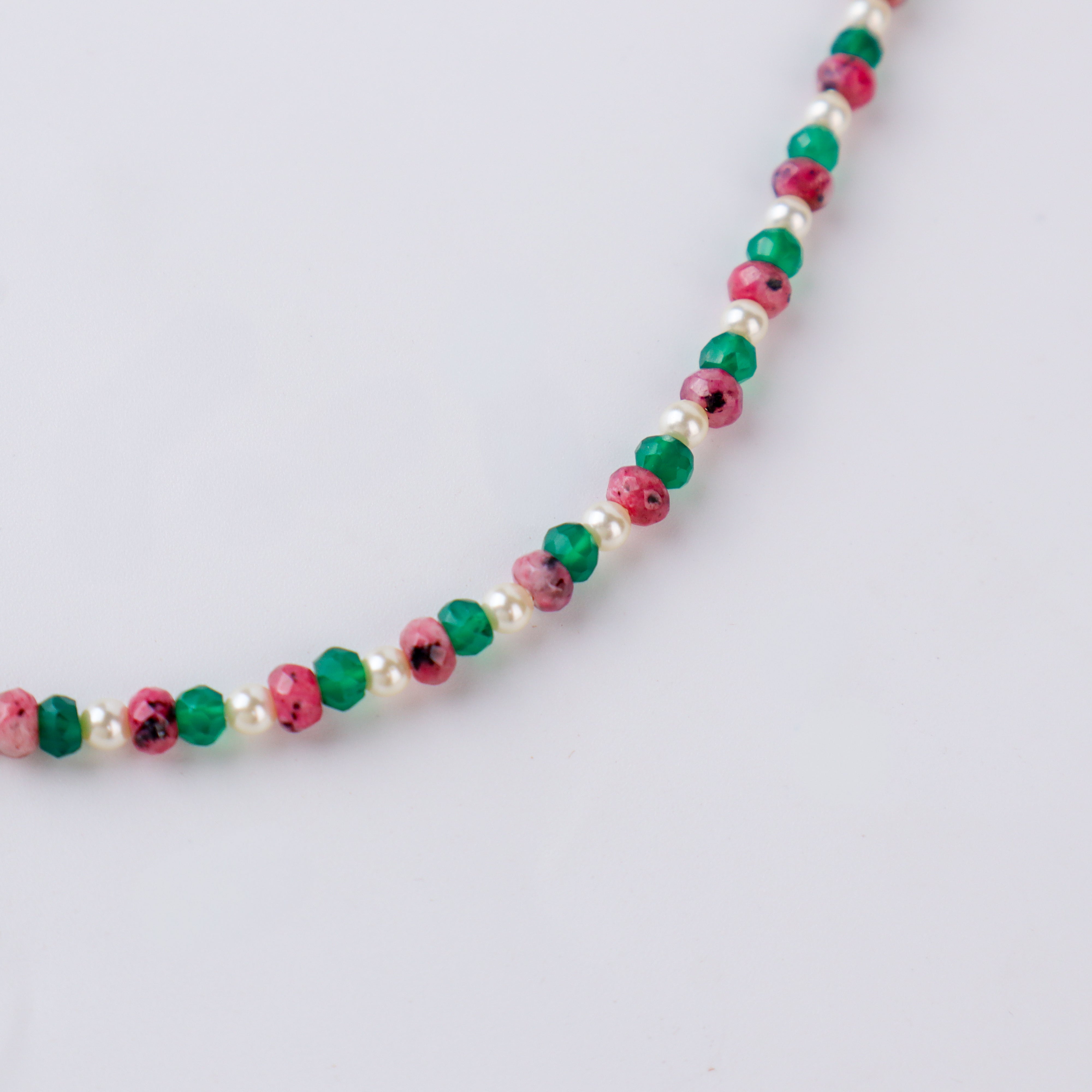 Multicolor Necklace with ताईत (Taait) Motif | 92.5 Silver | 22K Gold Plated