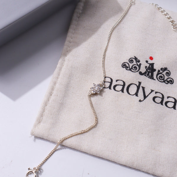 Sterling silver flower necklace