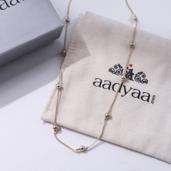 92.5 Sterling Silver Bead Chain