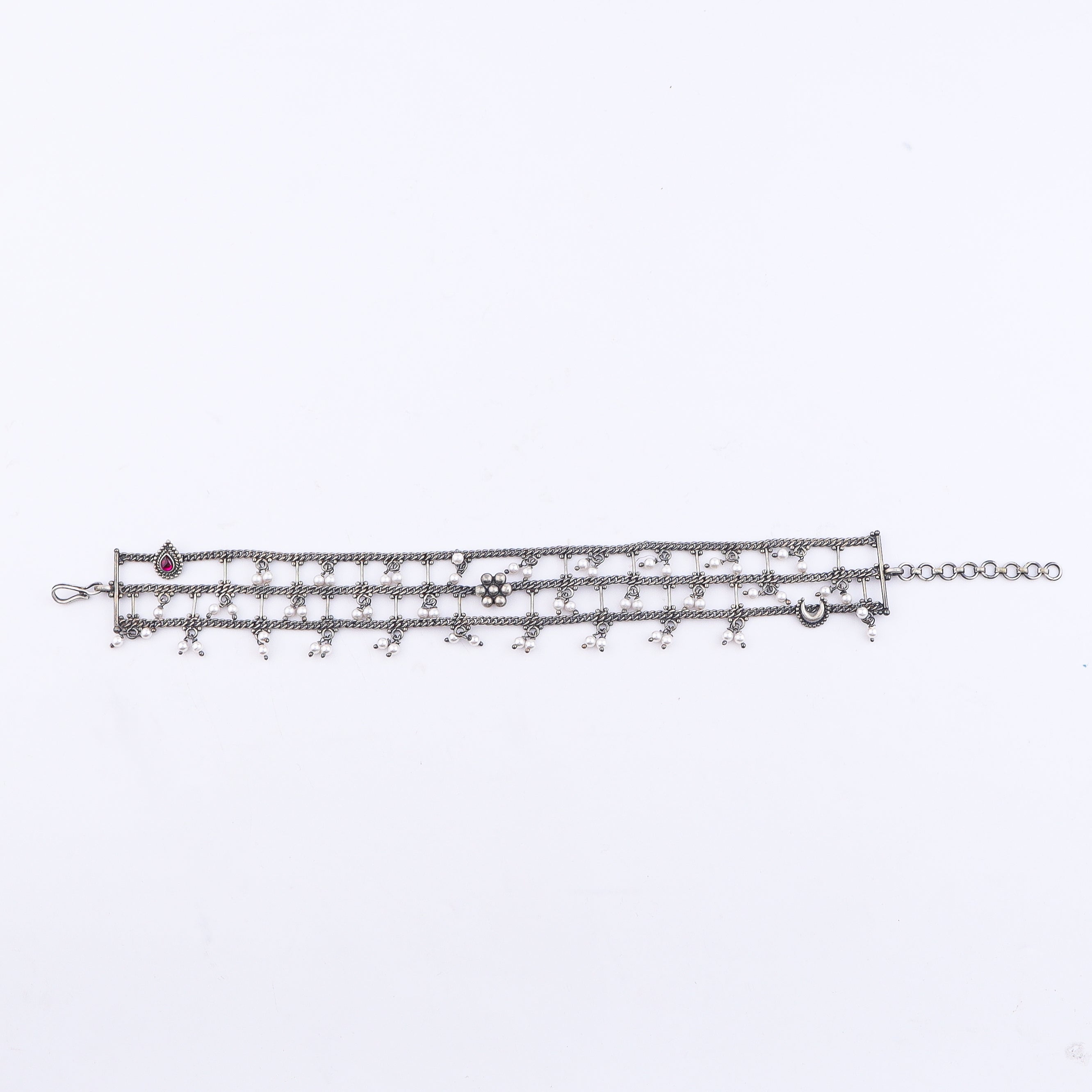 Multicharm Oxidized Anklet (Painjan)