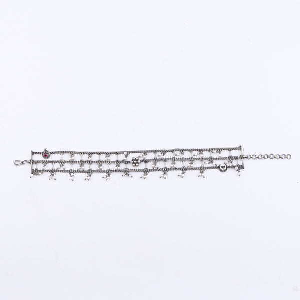 Multicharm Oxidized Anklet (Painjan)