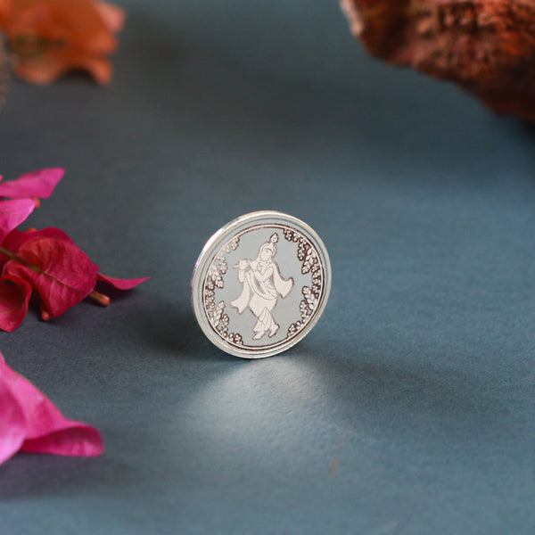 Silver Shree Krishna Coin - 10gm