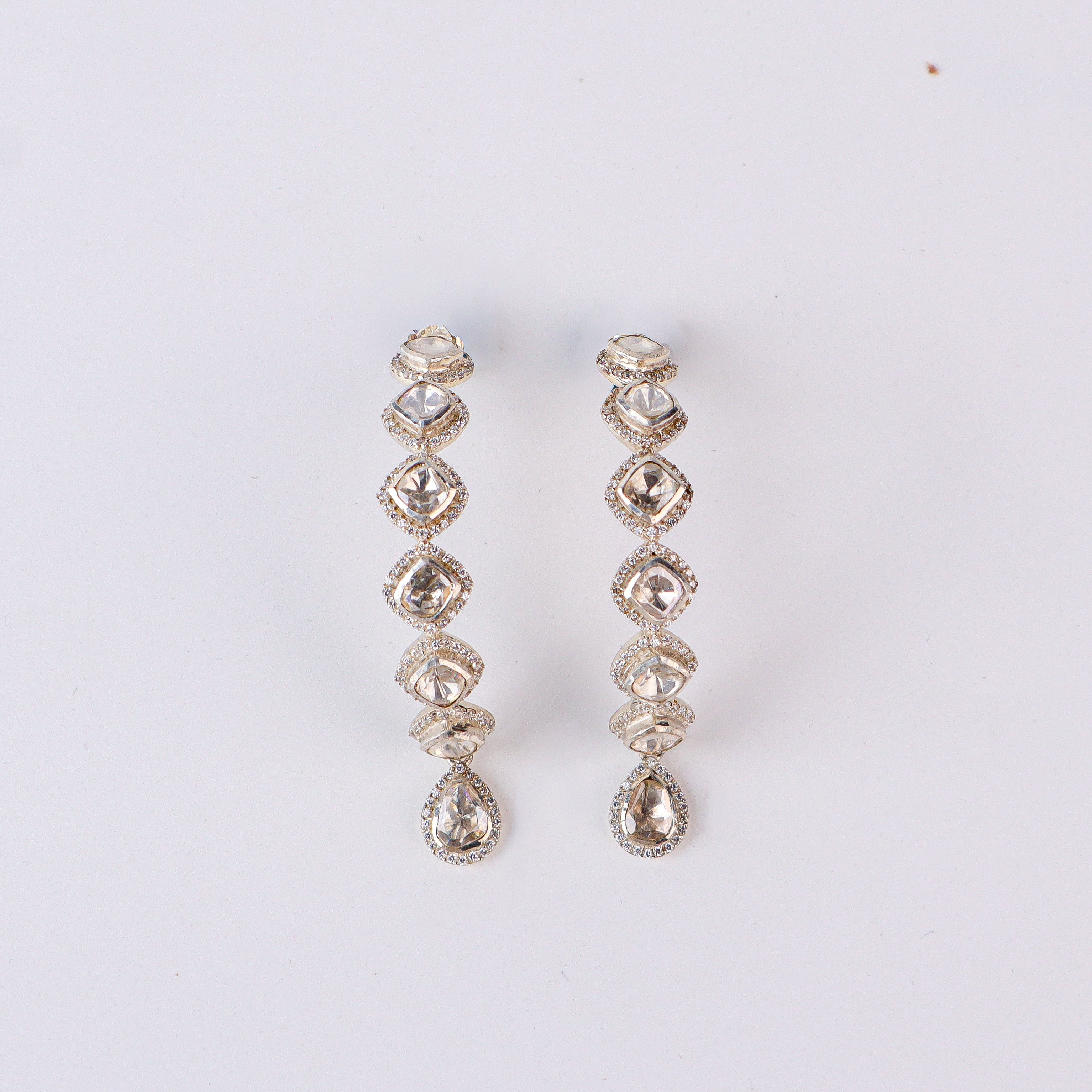 Hooplike Polki Earring (Moissanite)