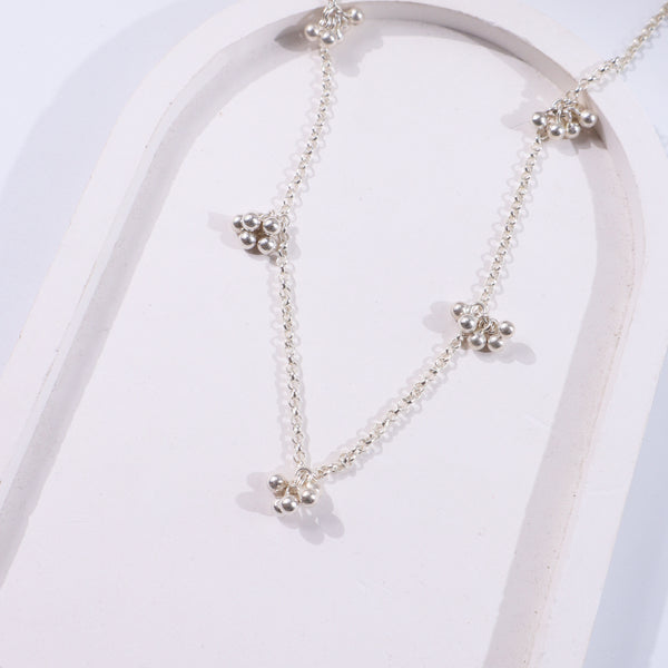 Silver small ghungroo bunch - Chain | For KIDS