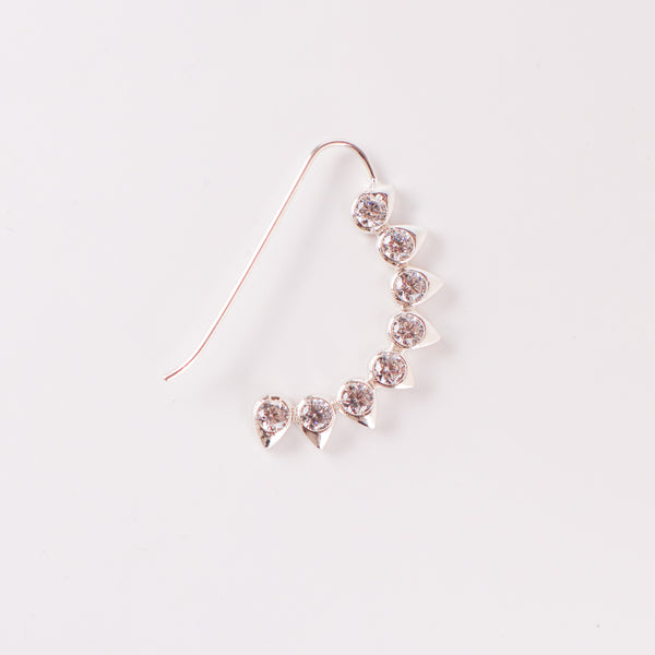 CZ petal nath (big) pierced jewelry