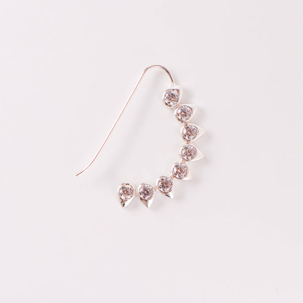 CZ petal nath (big) pierced jewelry