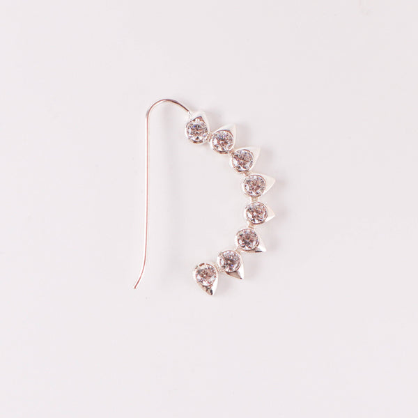CZ petal nath (big) pierced jewelry