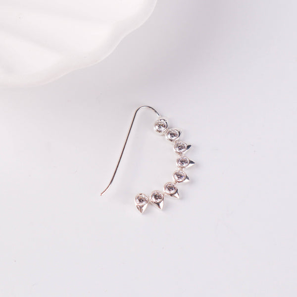 CZ petal nath (big) pierced jewelry