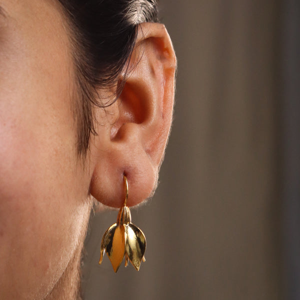 Summer Snowflake Earrings | 92.5 Silver | 22K Gold Plated