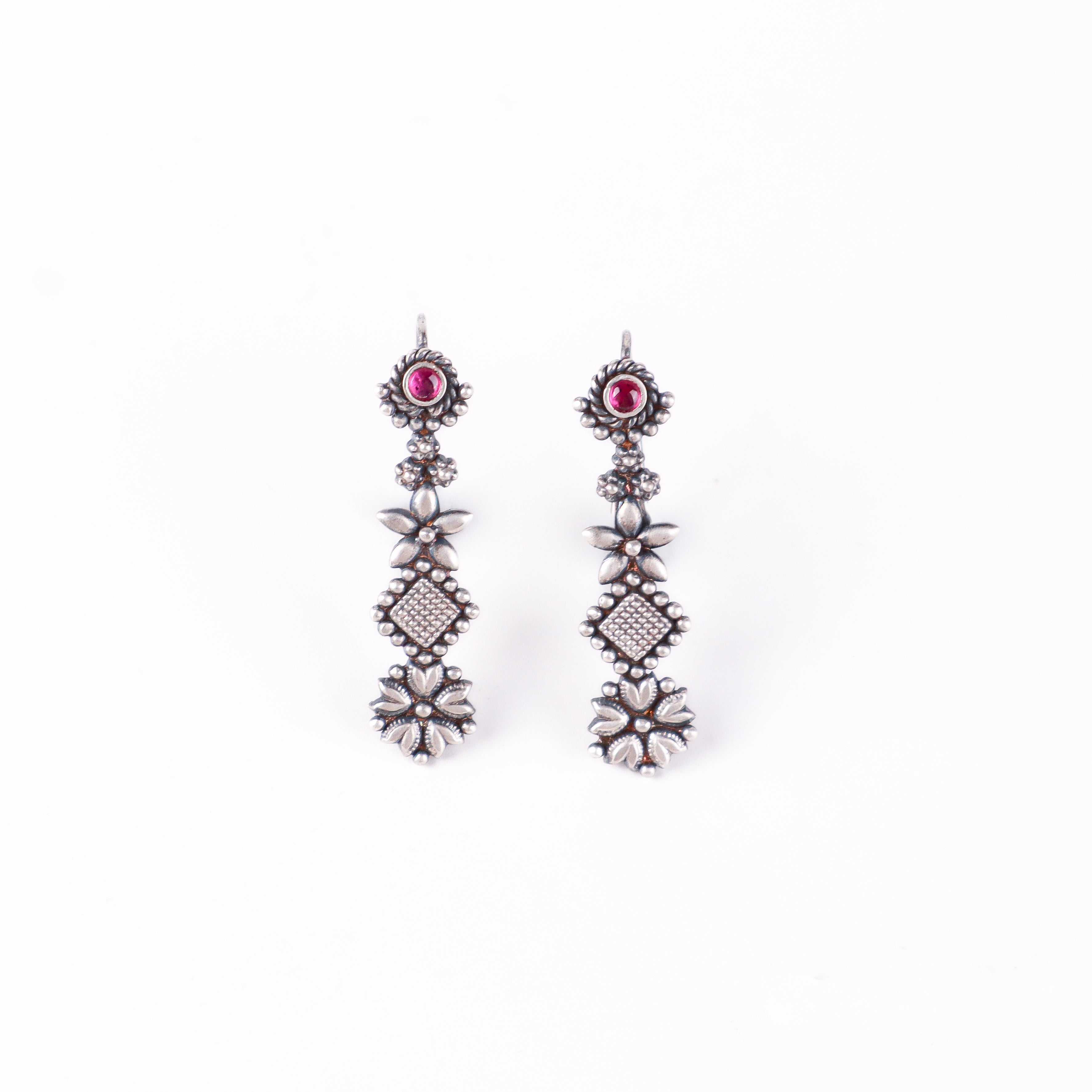 Multicharm dangling earring