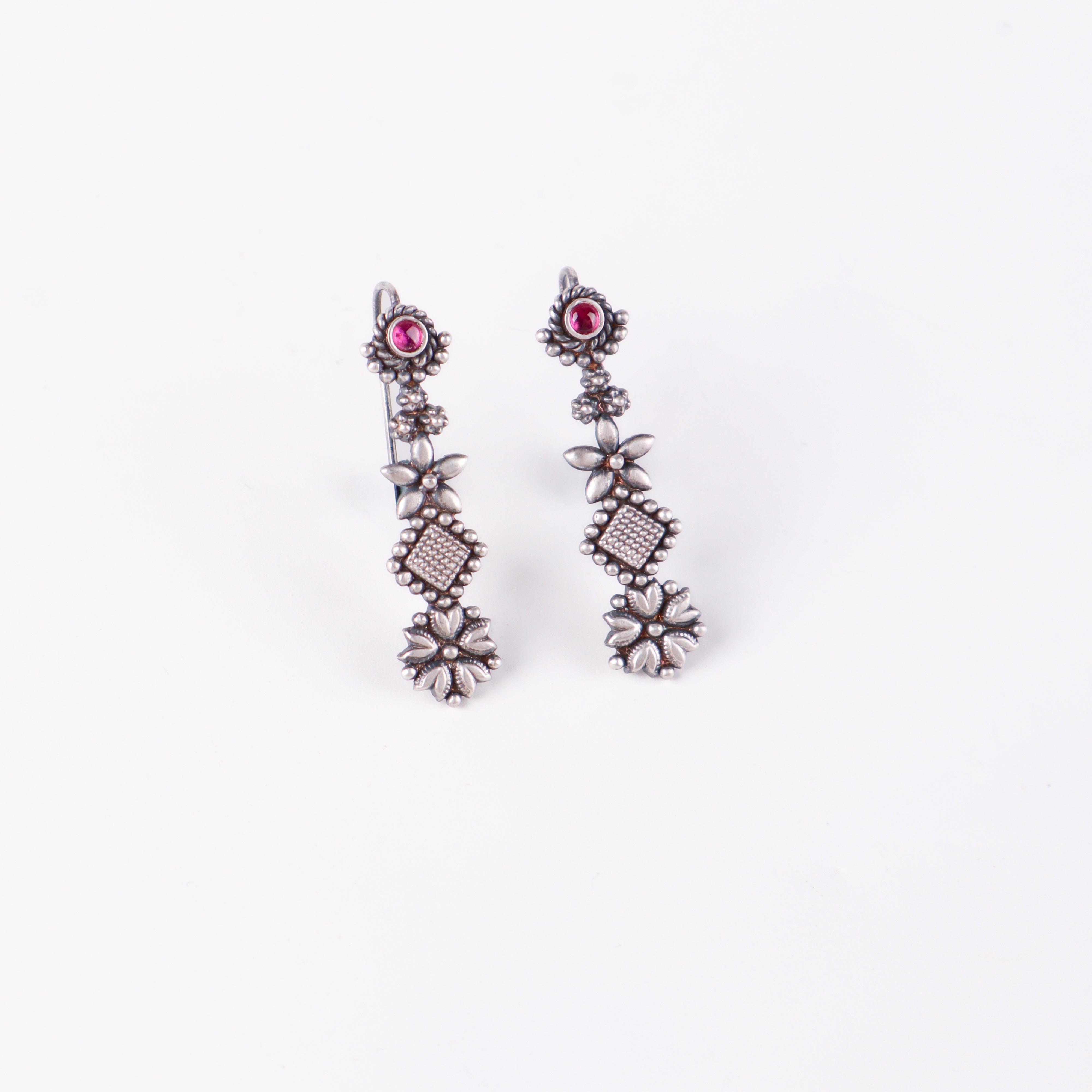 Multicharm dangling earring