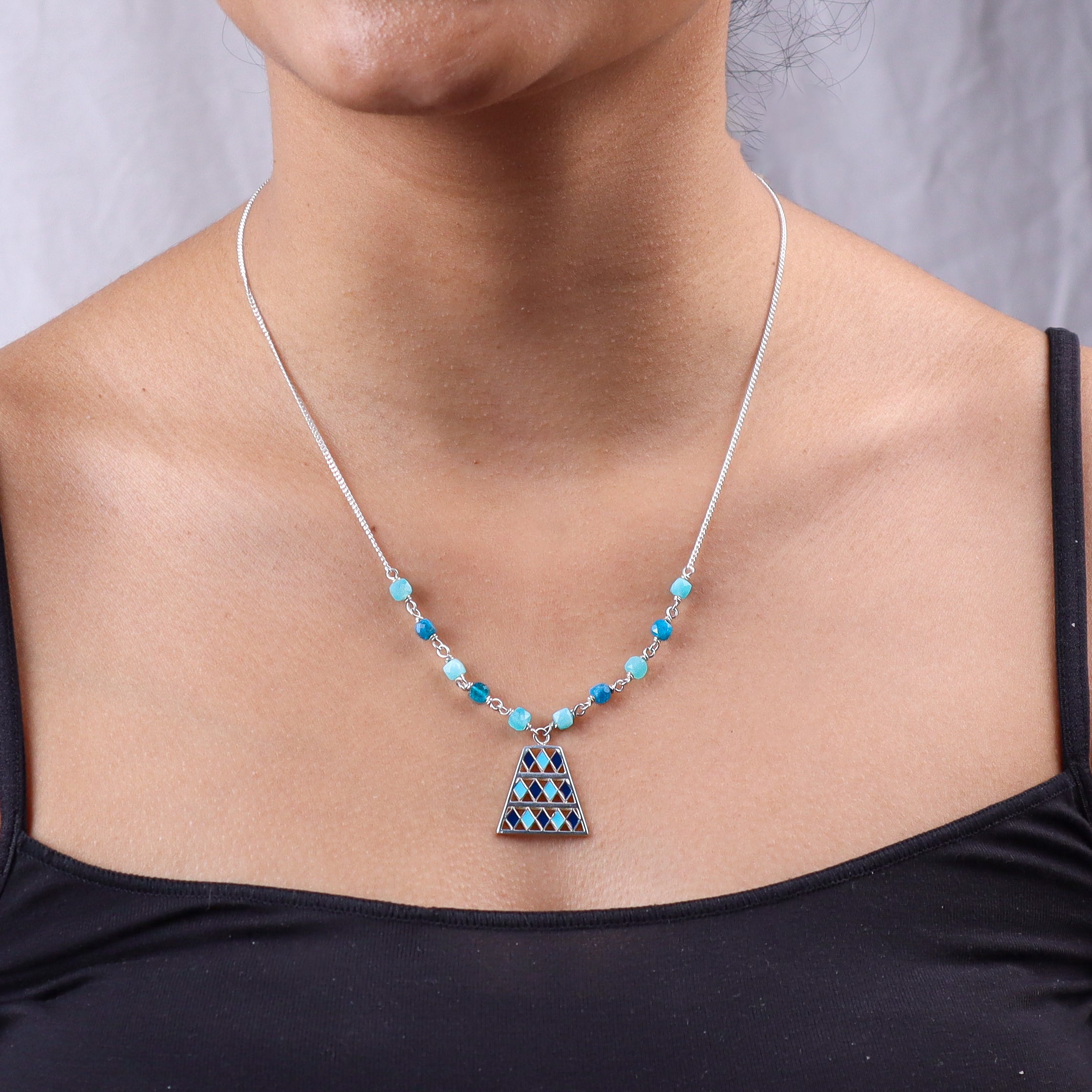 Blue Edge Necklace