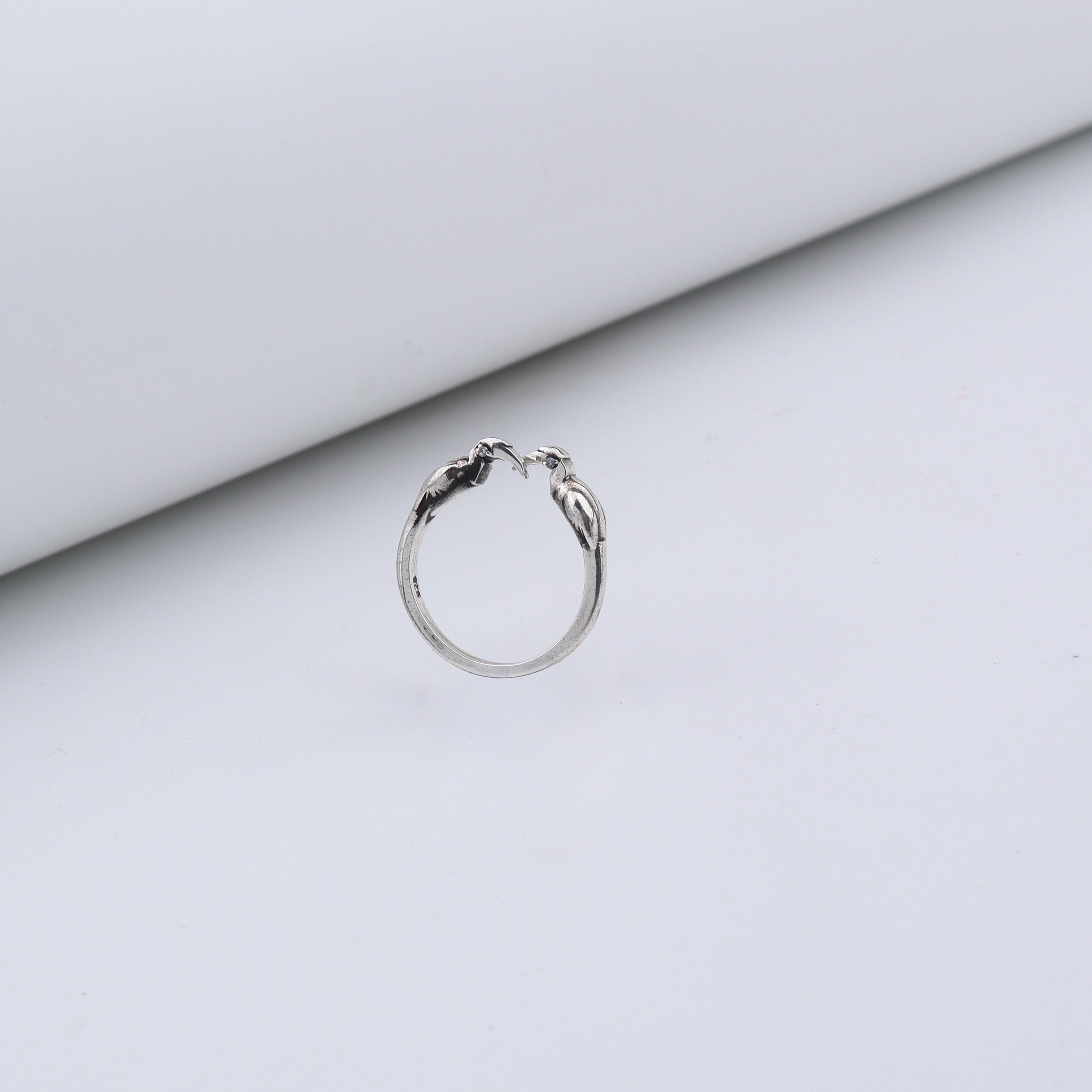 Silver Hornbill unisex ring