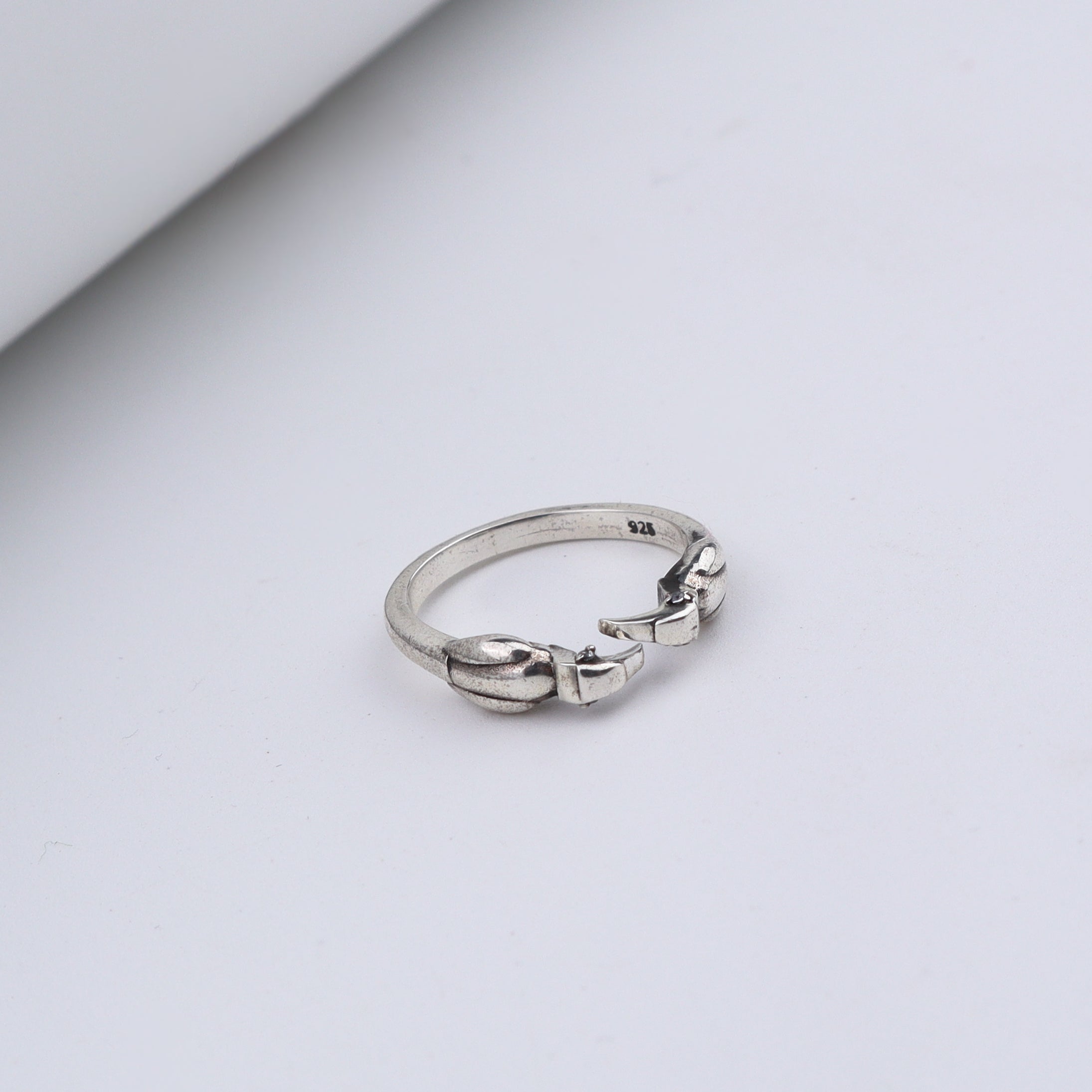Silver Hornbill unisex ring