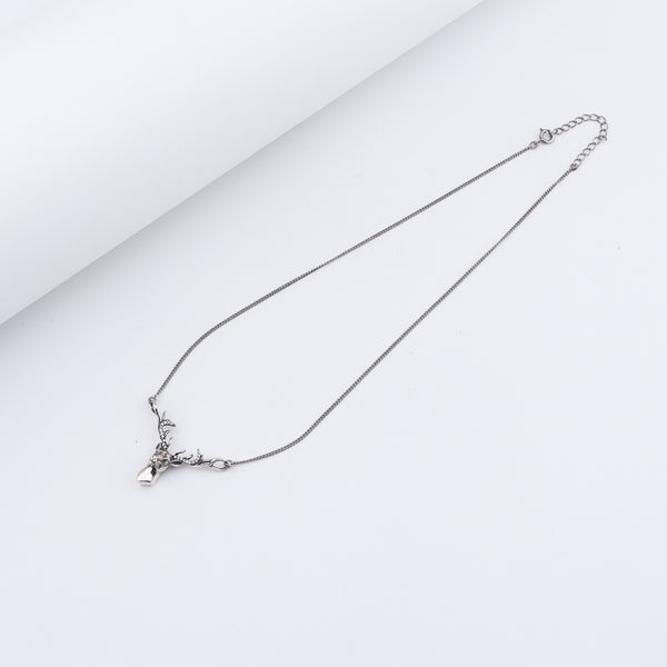 Silver Deer pendant with chain