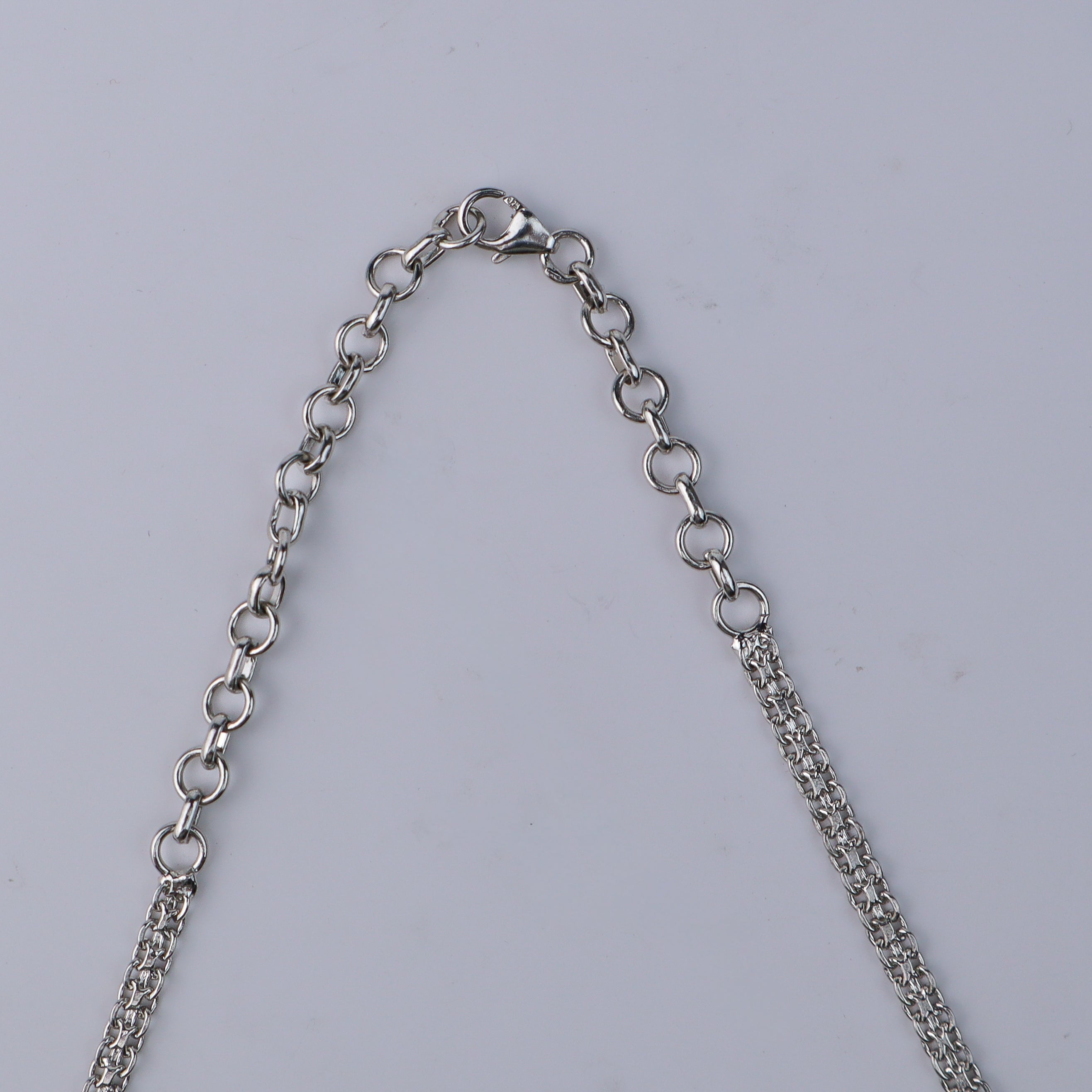 Silver CZ Necklace and Earring Set