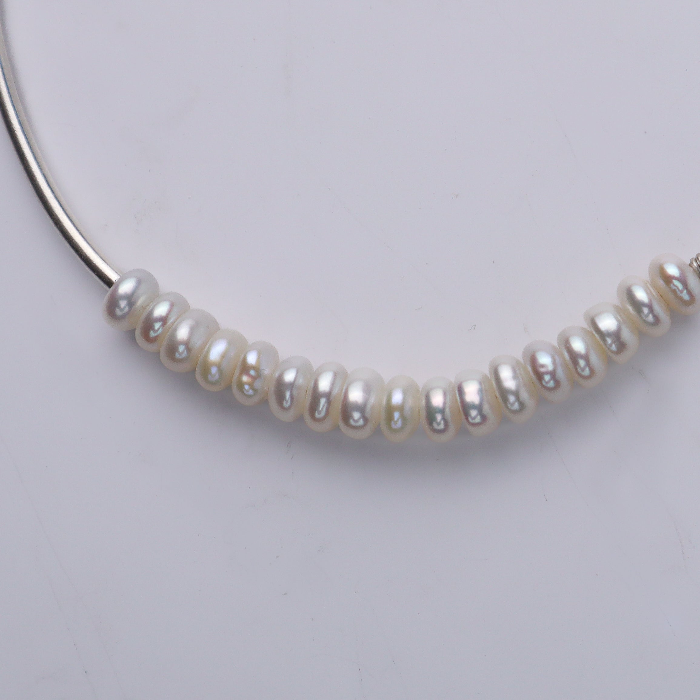 Pearl Pipe Bracelet | 92.5 Silver