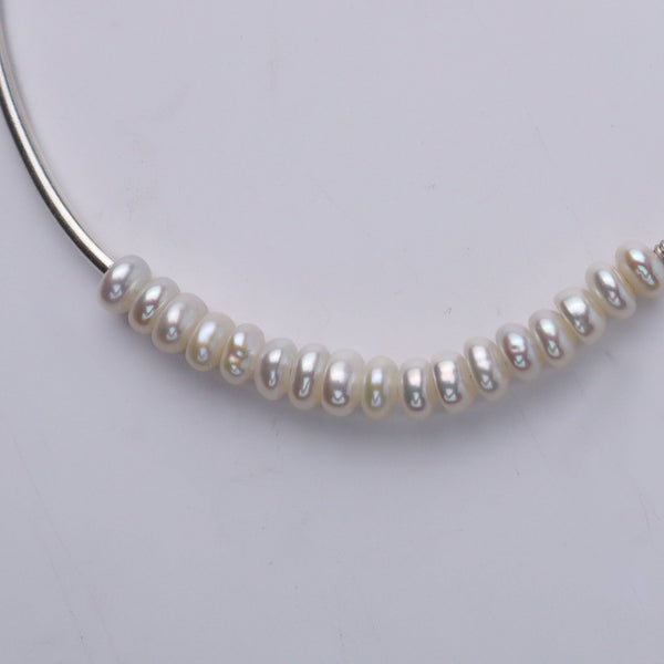Pearl Pipe Bracelet | 92.5 Silver