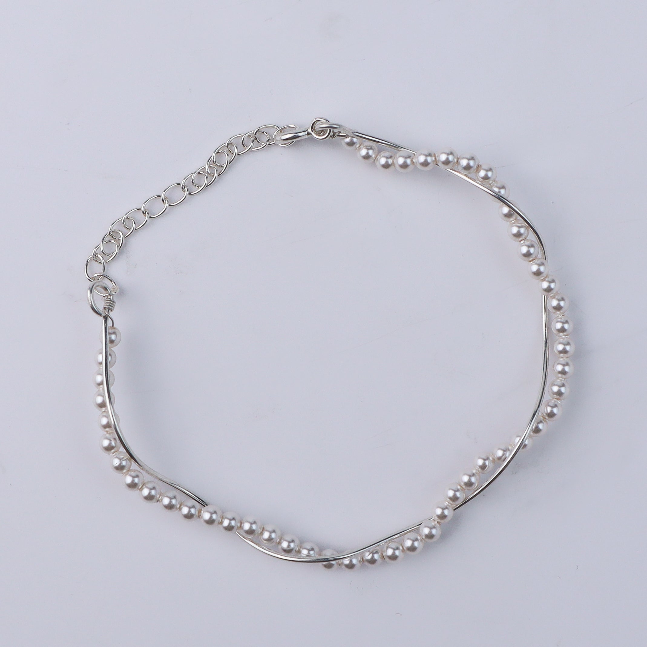 Pearl Wave Bracelet | 92.5 Sterling Silver