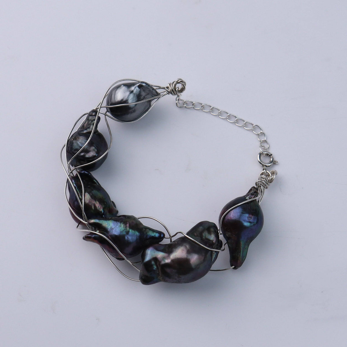 Pearl Wrapped Bracelet with Baroque Pearls