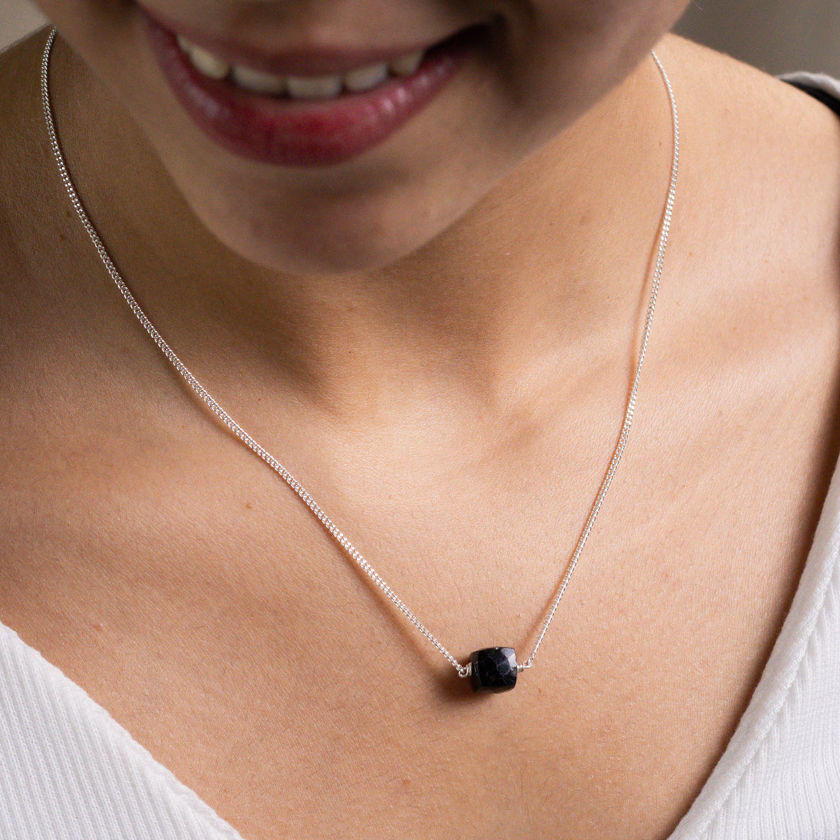 Black Onyx Silver Set