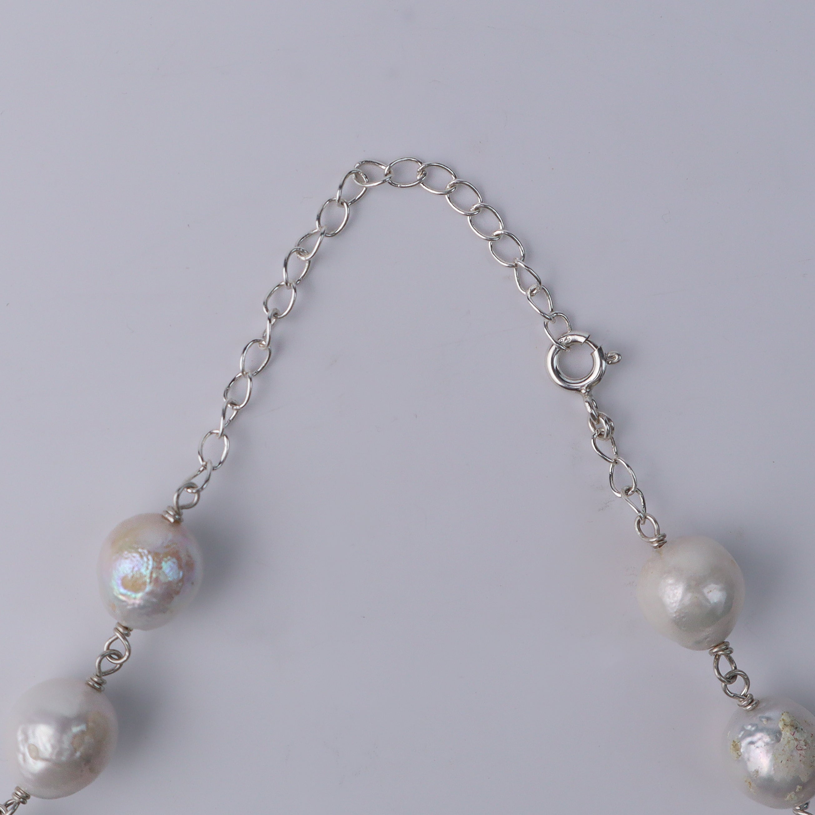 Pearl Flow Necklace with Golden Pearls & Fresh Water Pearls