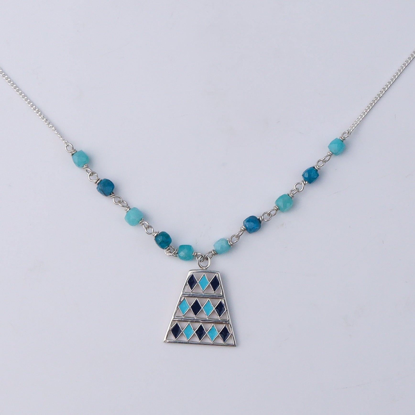 Blue Edge Necklace