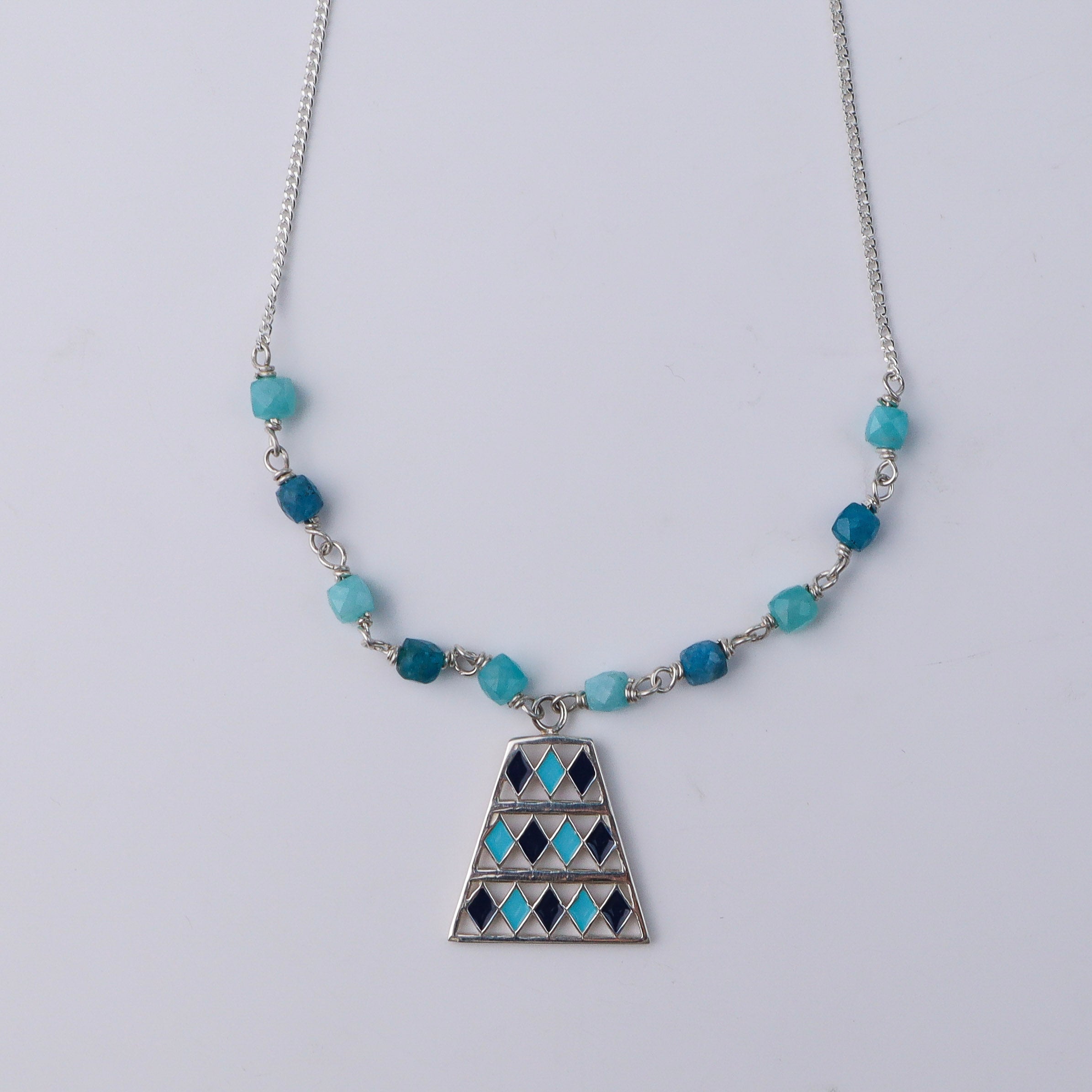 Blue Edge Necklace