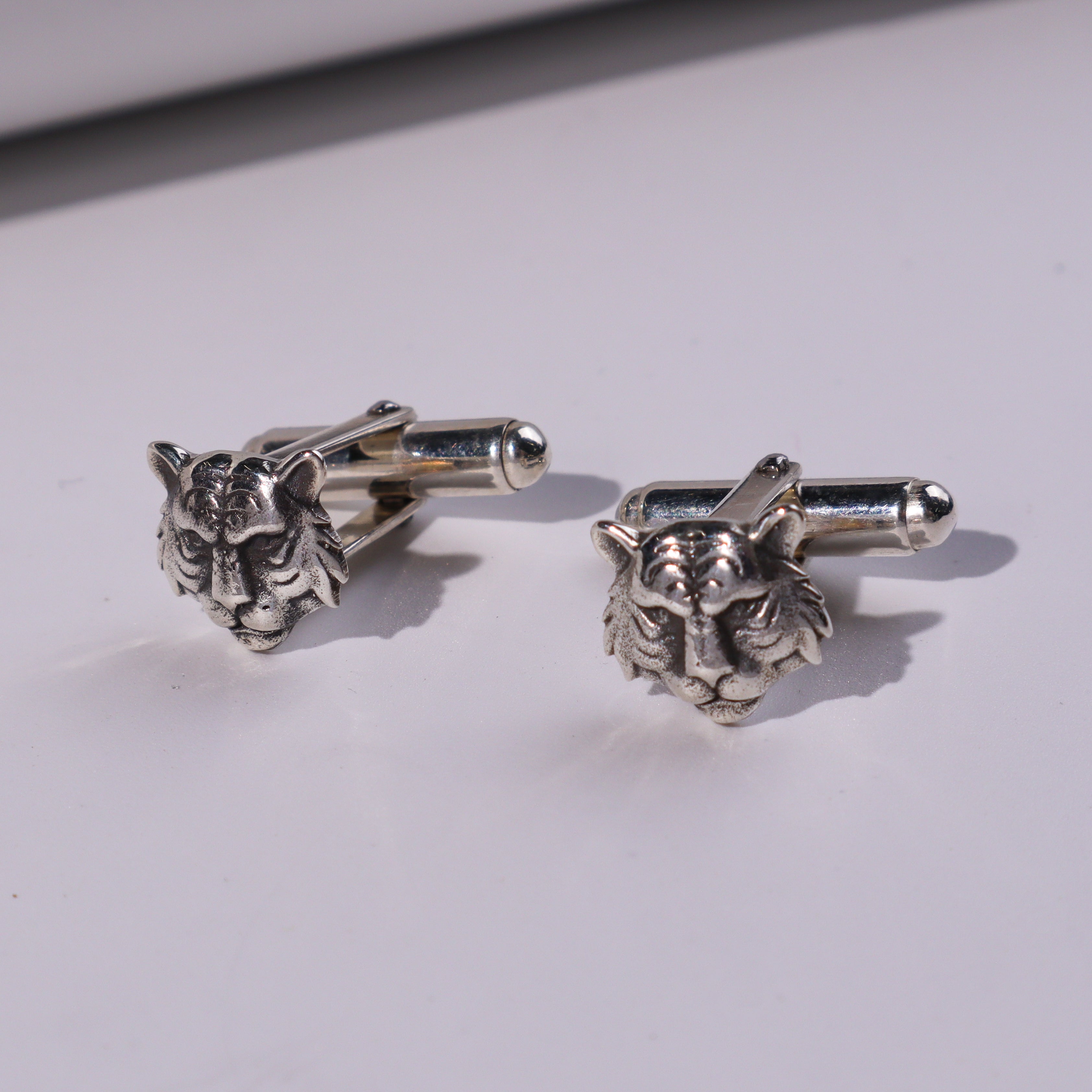 Silver Tiger Cufflinks