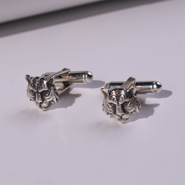 Silver Tiger Cufflinks