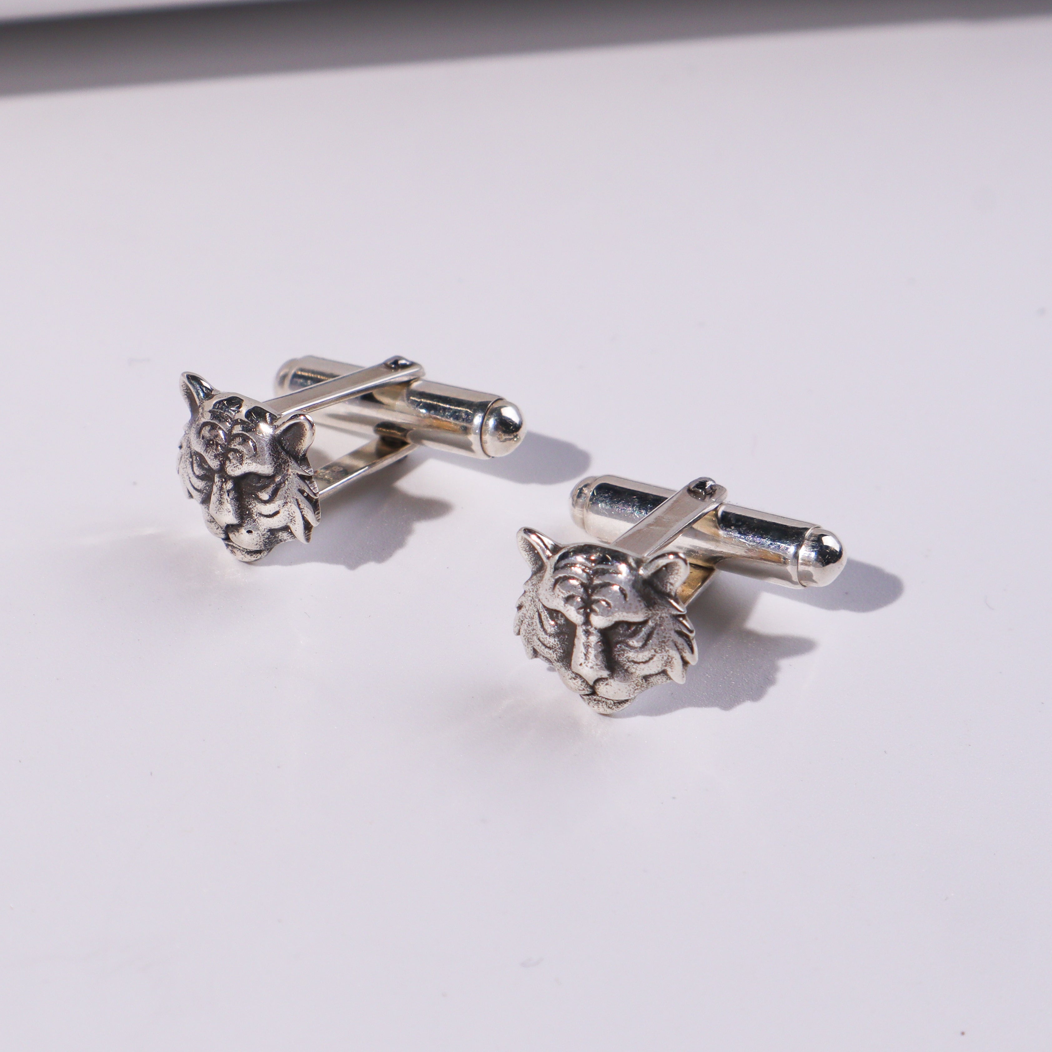 Silver Tiger Cufflinks