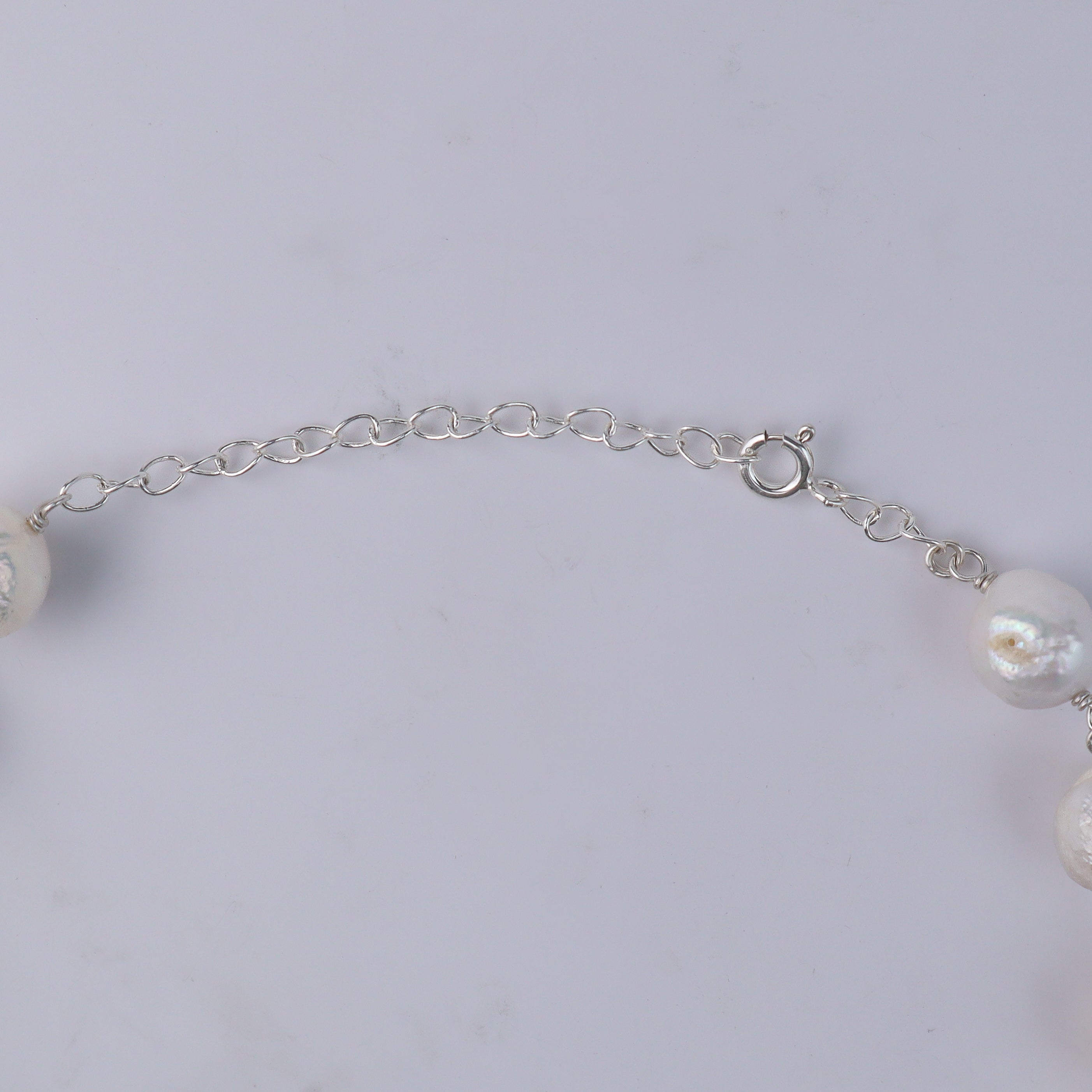 Pearl Flow Necklace with Baroque Pearls & Fresh Water Pearls