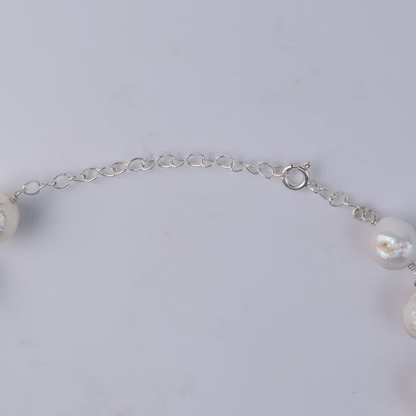 Pearl Flow Necklace with Baroque Pearls & Fresh Water Pearls