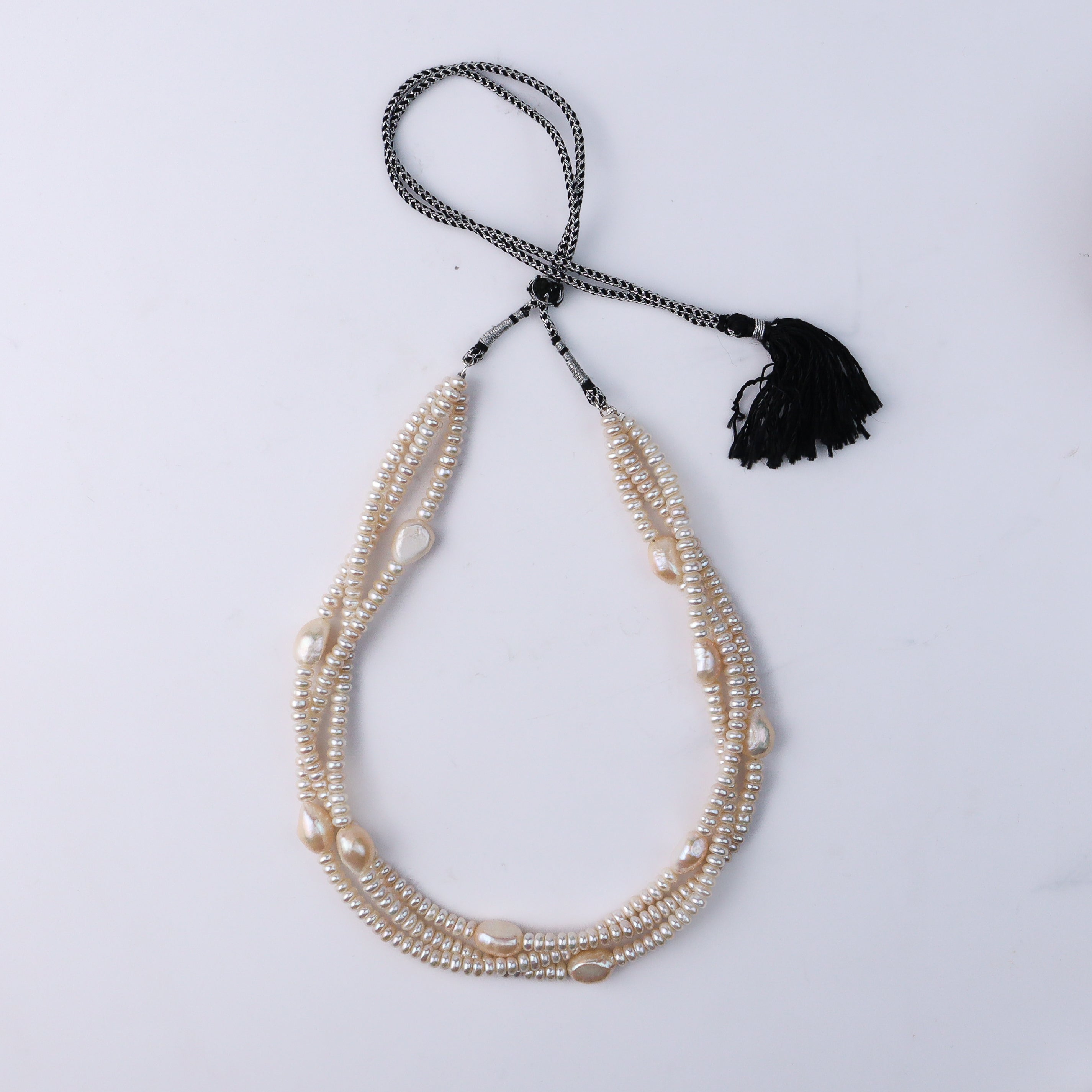 Pearl Cluster Necklace