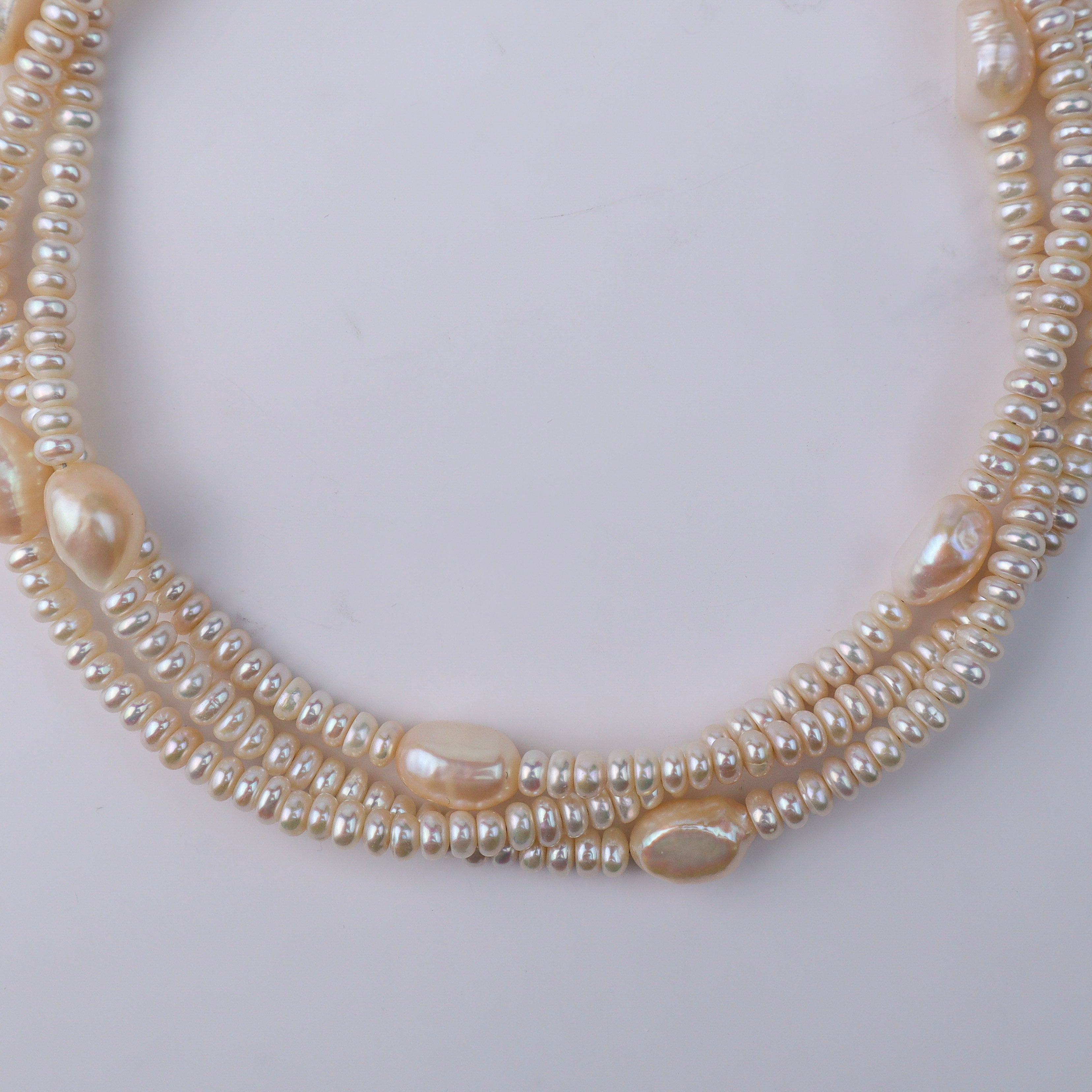 Pearl Cluster Necklace